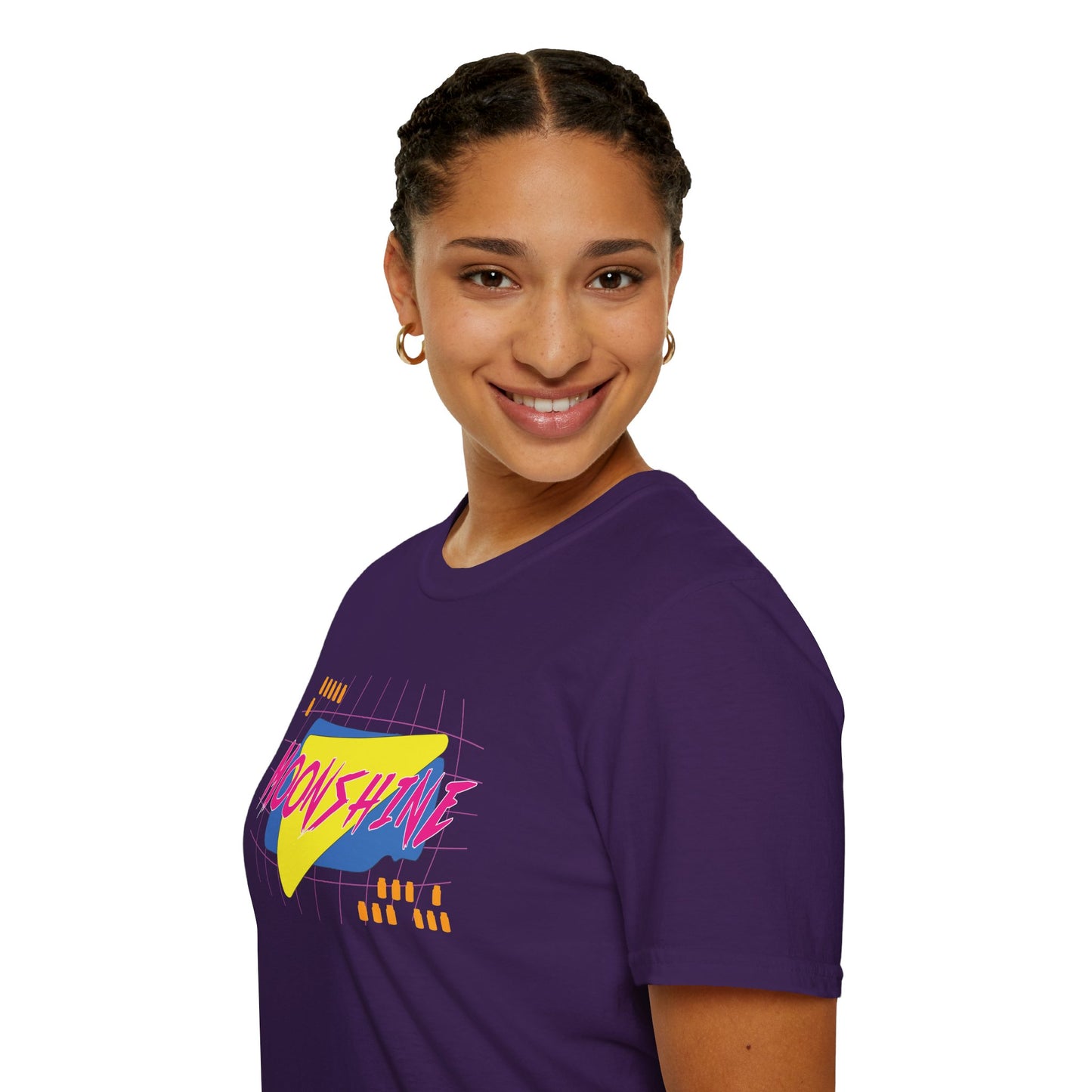 Radical 80's-inspired Totally Gnarly Moonshine Softstyle Tee T-Shirt