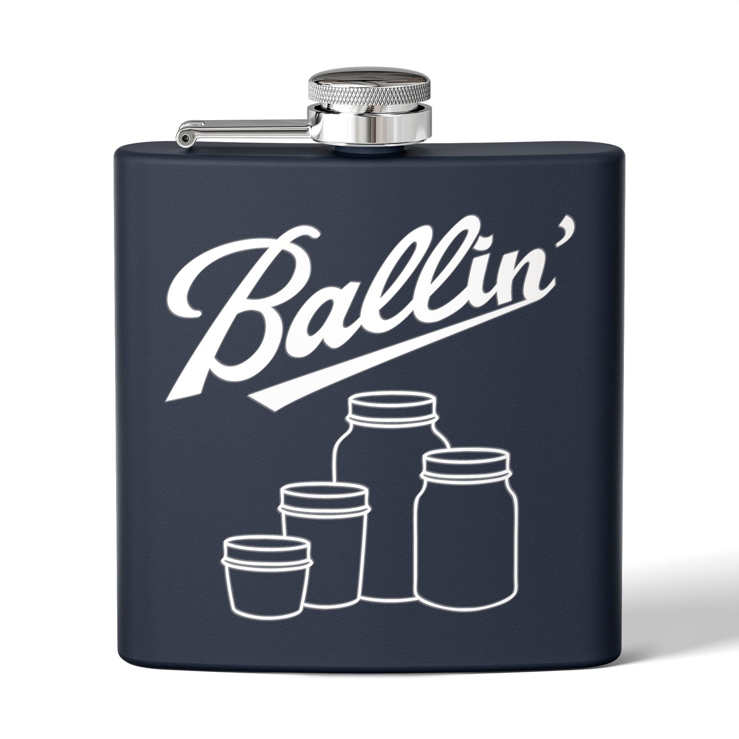 Multiple Mason Jars Moonshine & Canning 6oz Stainless Steel Flask - Multiple Colors!