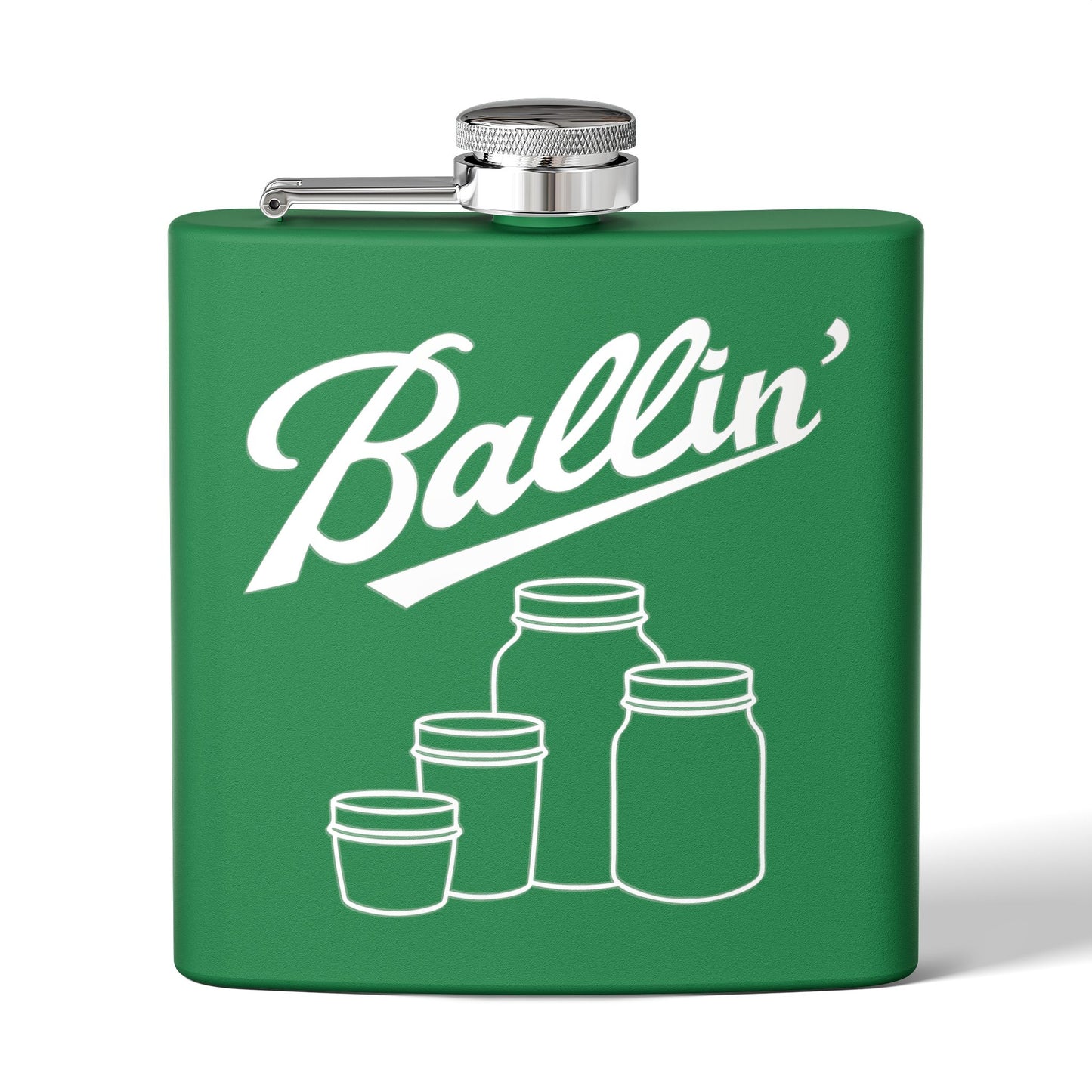 Multiple Mason Jars Moonshine & Canning 6oz Stainless Steel Flask - Multiple Colors!
