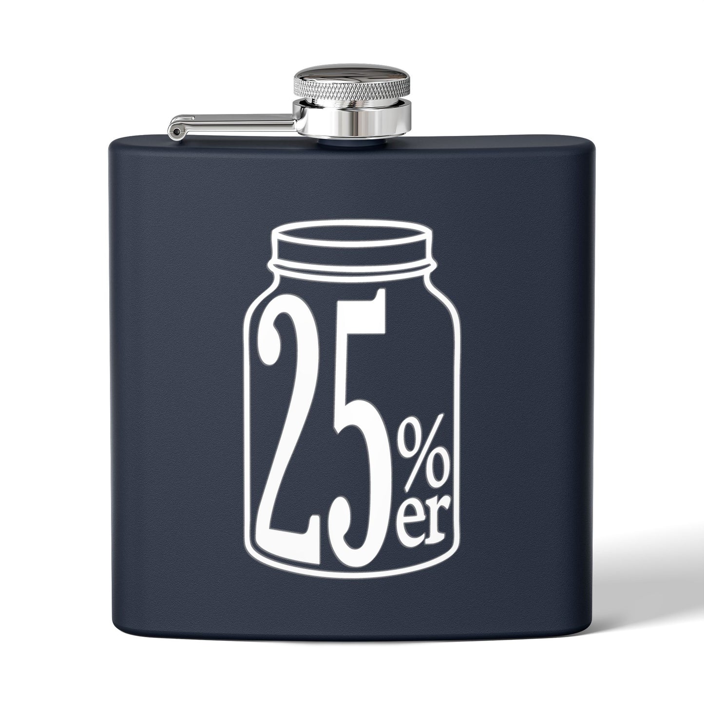 Moonshiners & Bootleggers 25%er 6oz Stainless Steel Flask - Multiple Colors!