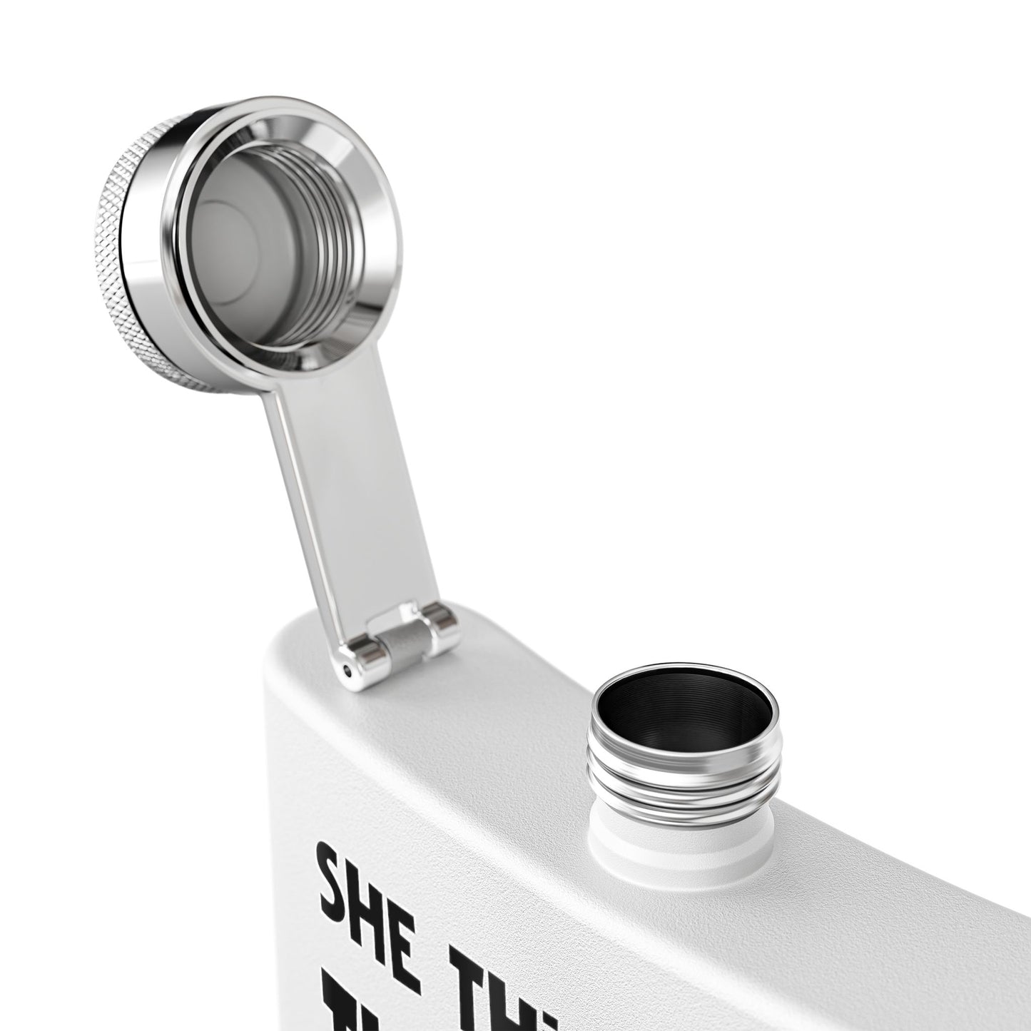 She Thinks My Thumper's Sexy! Humorous 6oz Stainless Steel Flask - Multiple Colors!