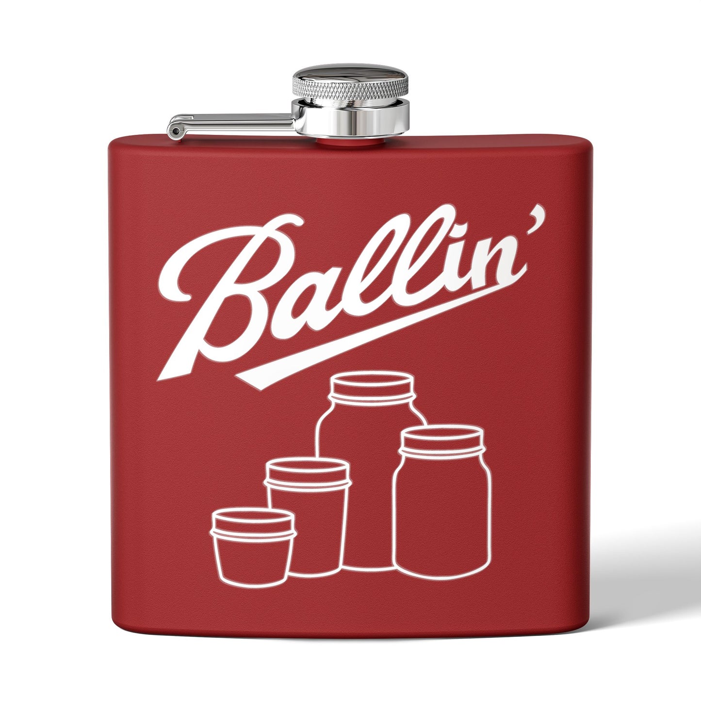 Multiple Mason Jars Moonshine & Canning 6oz Stainless Steel Flask - Multiple Colors!