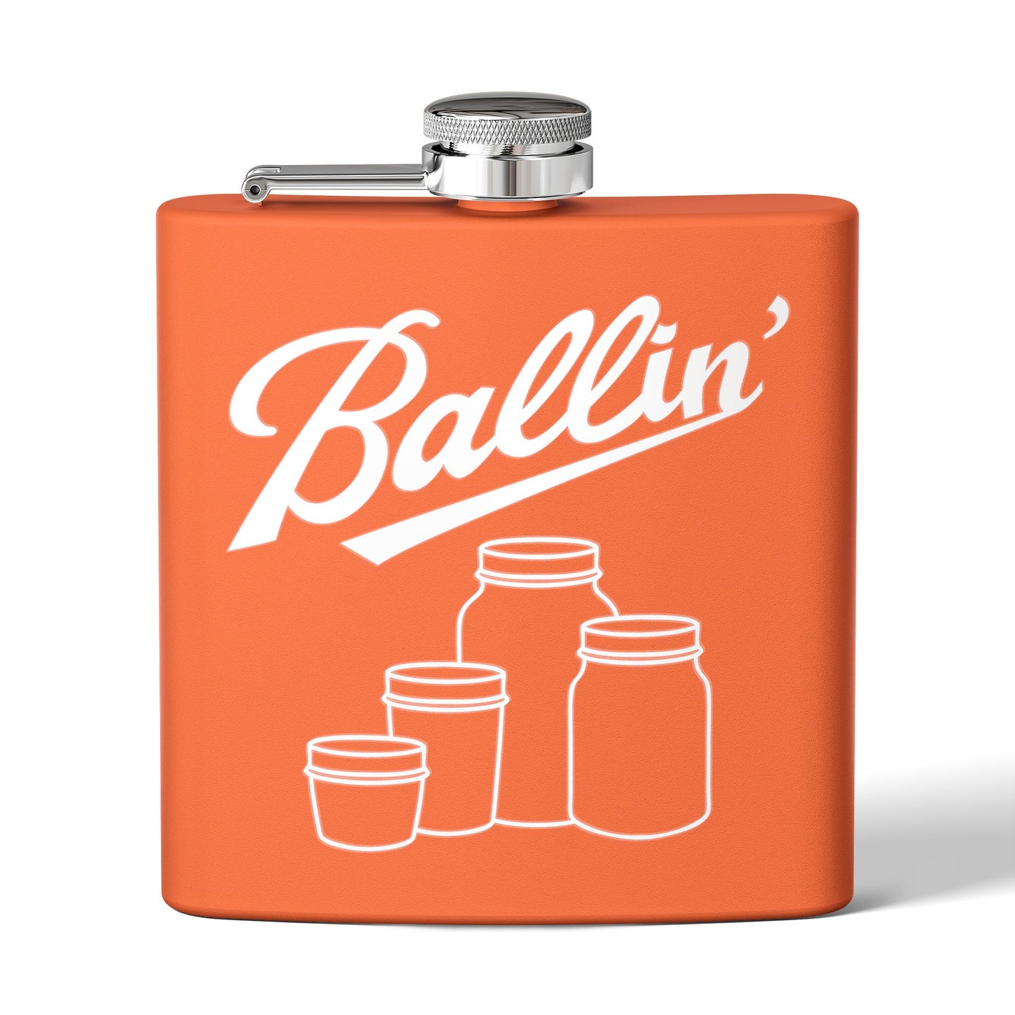 Multiple Mason Jars Moonshine & Canning 6oz Stainless Steel Flask - Multiple Colors!