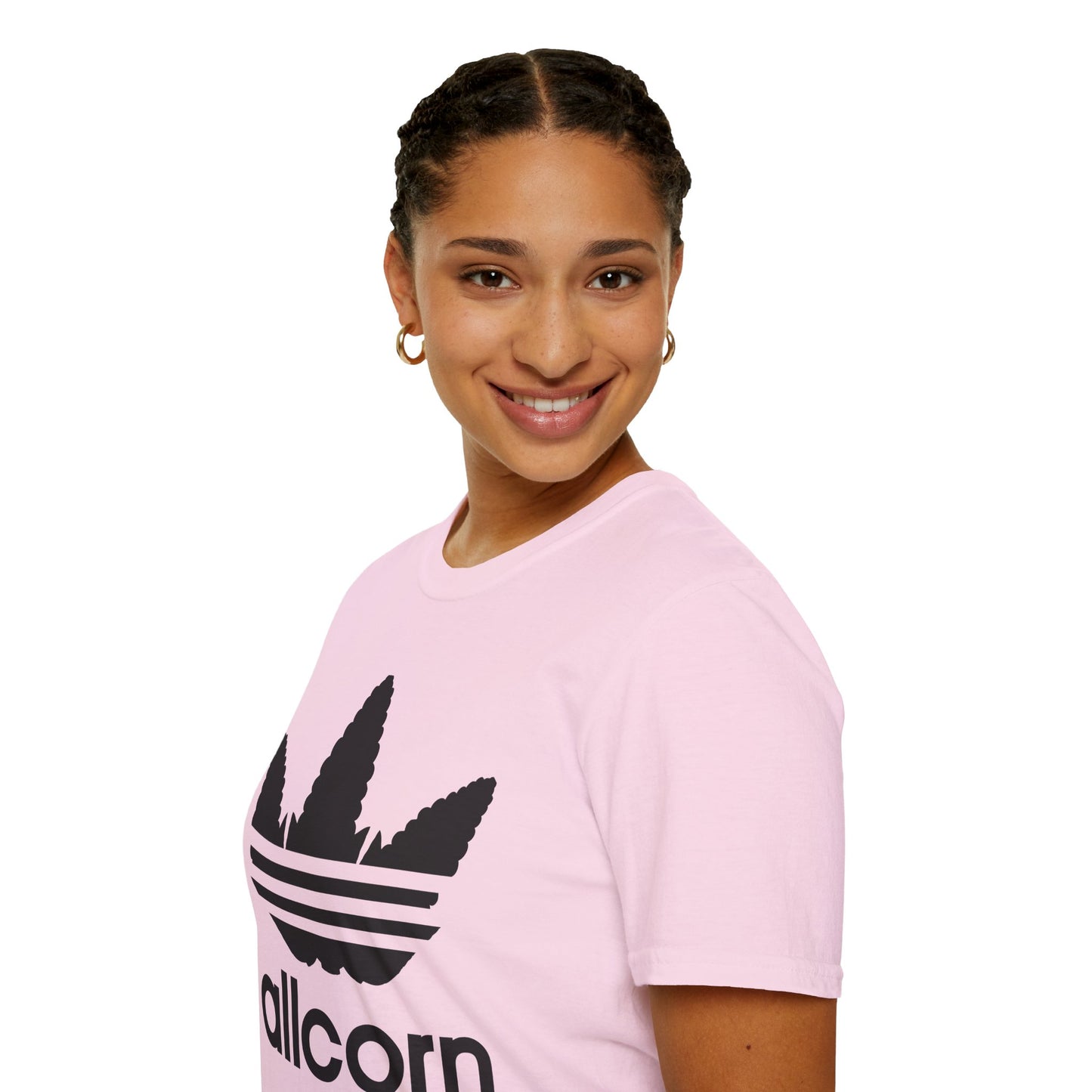 Moonshine Corn Grain Mash Sports Logo Parody Softstyle Tee T-Shirt