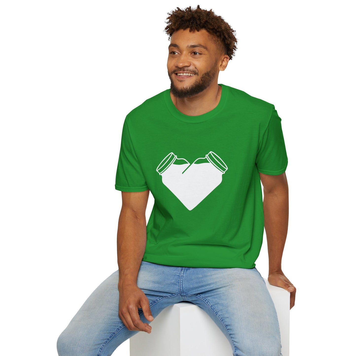 Mason Jar Heart Moonshine Love Softstyle Tee T-Shirt