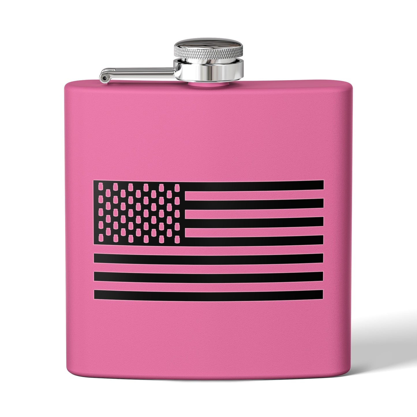 Mason Jar Tactical American Flag "Jars & Stripes" 6oz Stainless Steel Flask - Multiple Colors!
