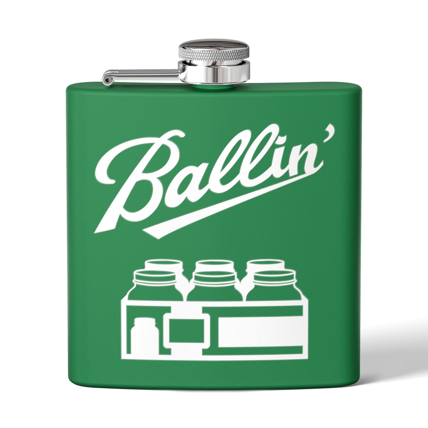 Mason Jar Case Moonshine & Canning 6oz Stainless Steel Flask - Multiple Colors!
