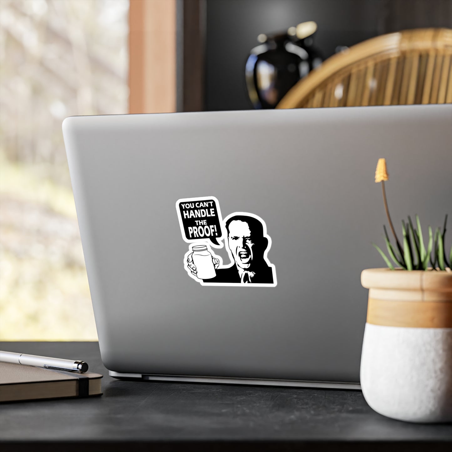 "You Can't Handle the Proof!" Parody Moonshine Funny Kiss-Cut Vinyl Decal Sticker - (4) Sizes!