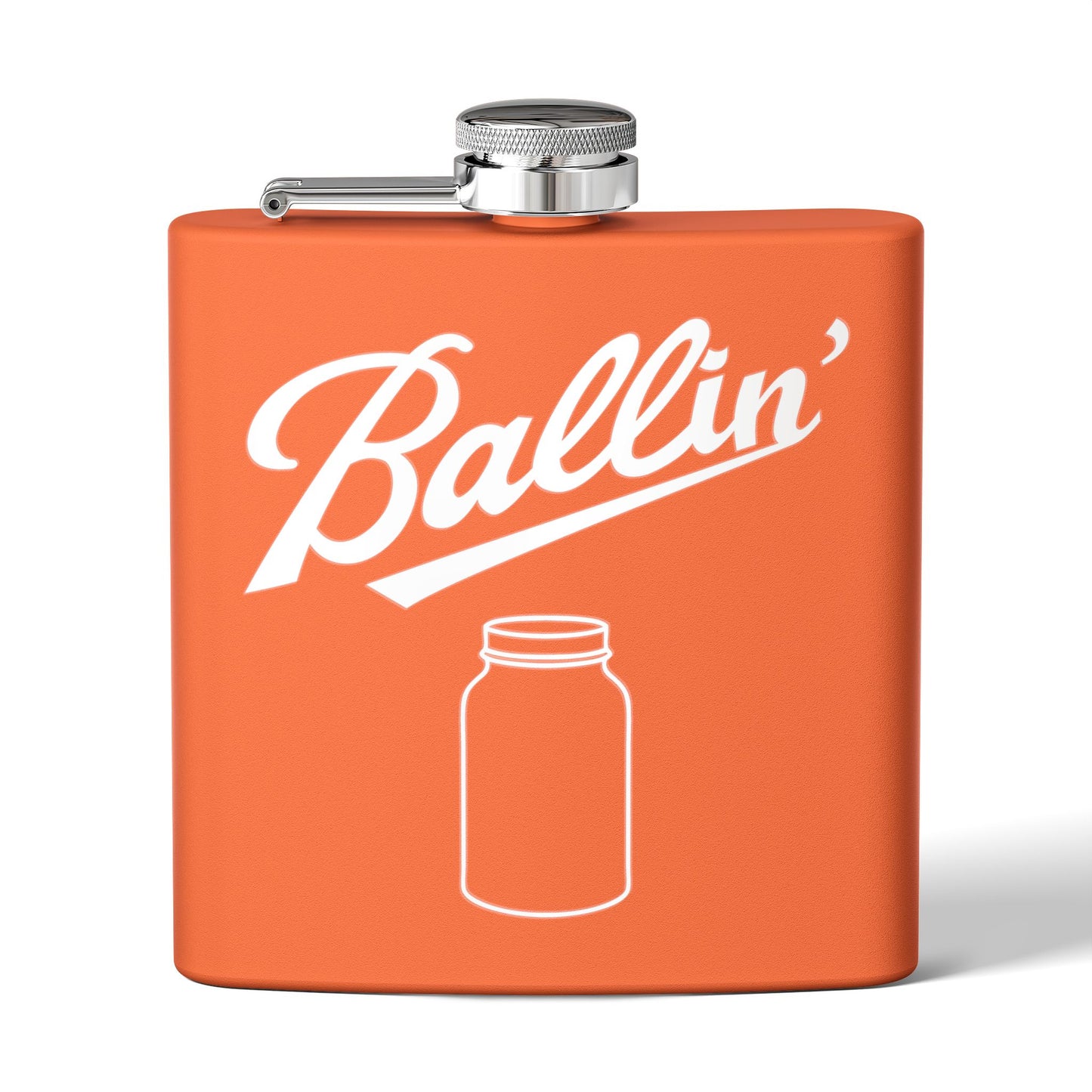 Solo Mason Jar Moonshine & Canning 6oz Stainless Steel Flask - Multiple Colors!