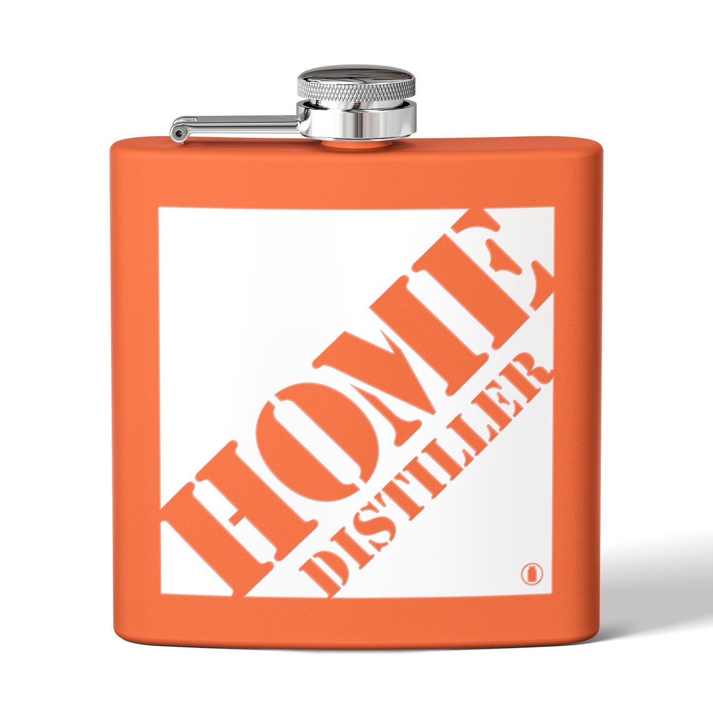 Home Distiller Parody Hardware Store 6oz Stainless Steel Flask - Multiple Colors!