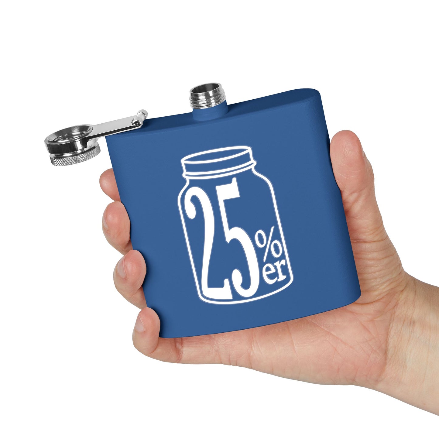 Moonshiners & Bootleggers 25%er 6oz Stainless Steel Flask - Multiple Colors!