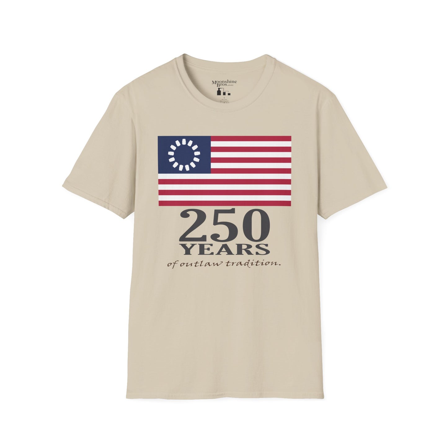 250 Years of Outlaw Tradition Mason Jar Flag Shirt
