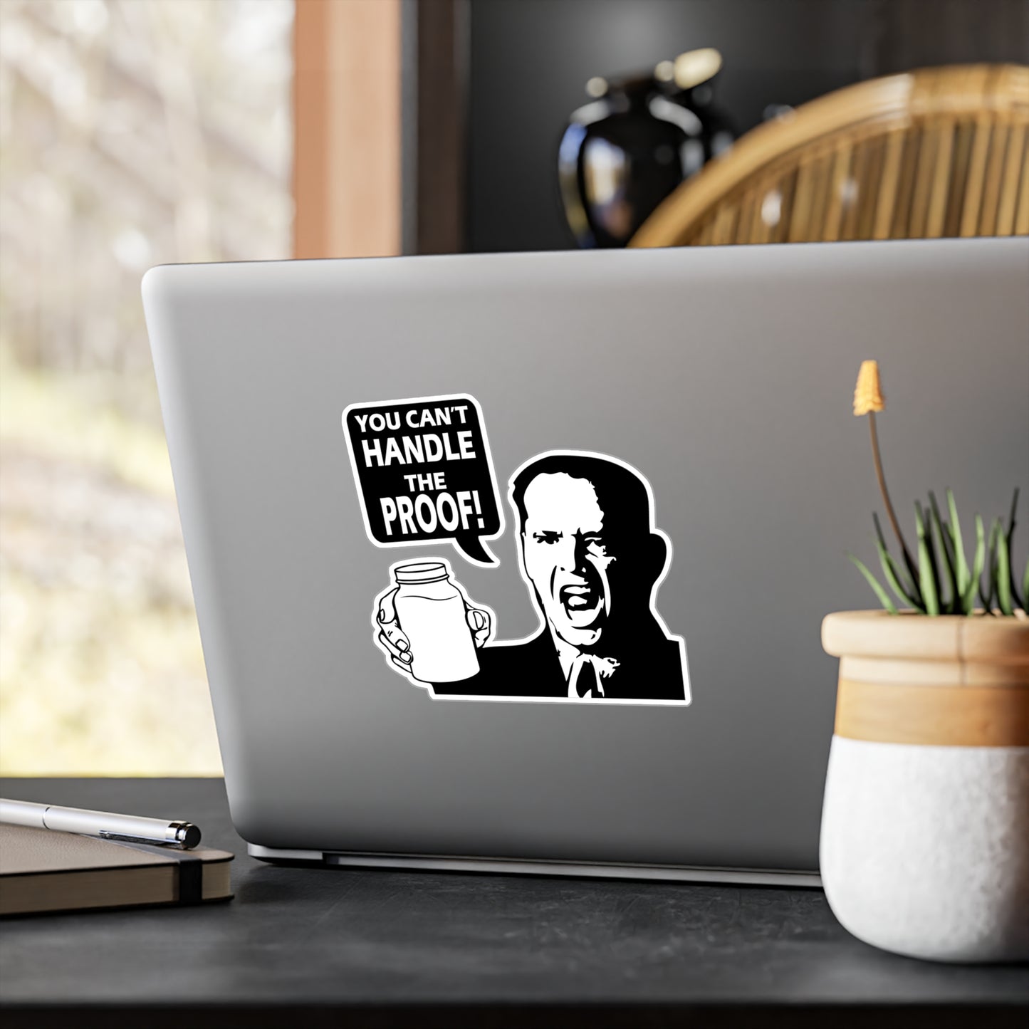 "You Can't Handle the Proof!" Parody Moonshine Funny Kiss-Cut Vinyl Decal Sticker - (4) Sizes!