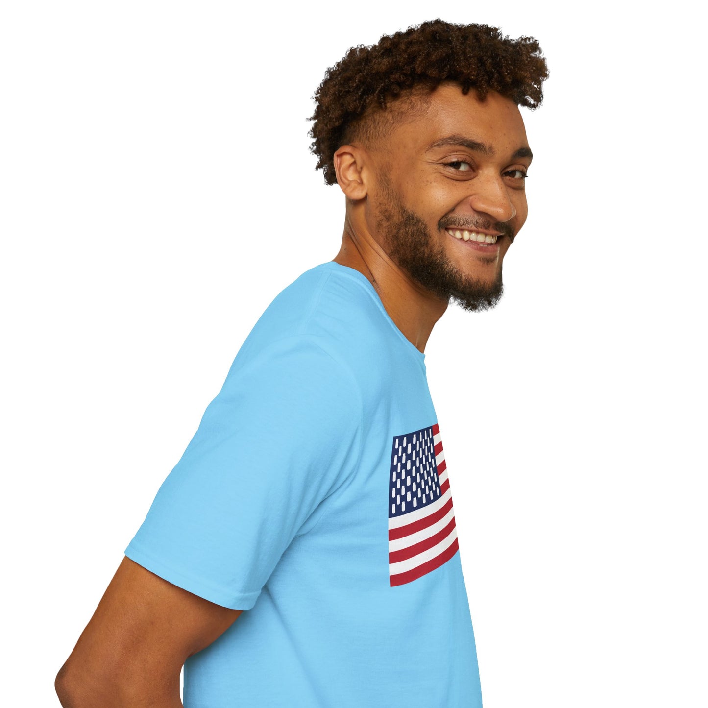 Mason Jar American Flag "Jars & Stripes" Softstyle Tee T-Shirt