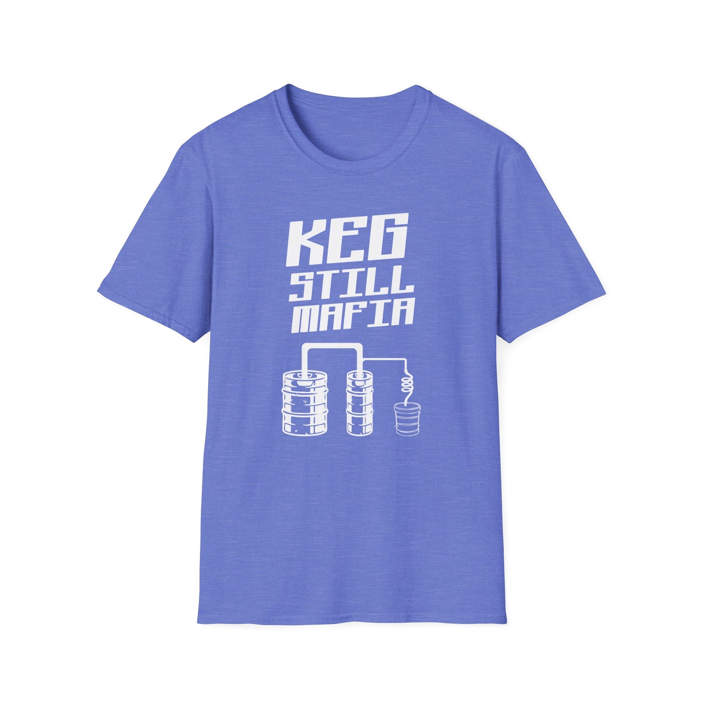 Keg Still Mafia Moonshine Distiller Softstyle Tee T-Shirt