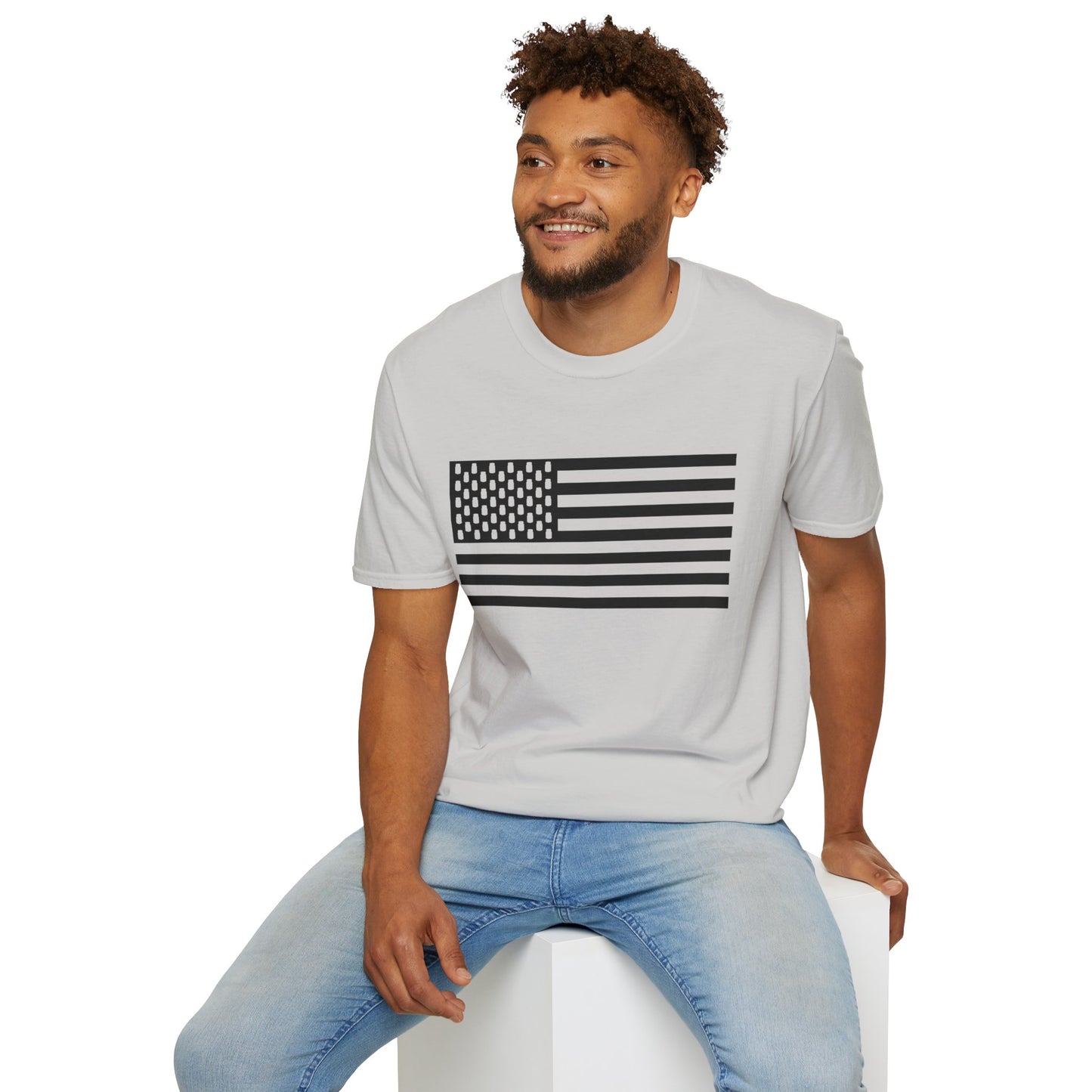Mason Jar Tactical American Flag "Jars & Stripes" Softstyle Tee T-Shirt