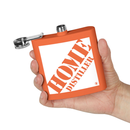 Home Distiller Parody Hardware Store 6oz Stainless Steel Flask - Multiple Colors!