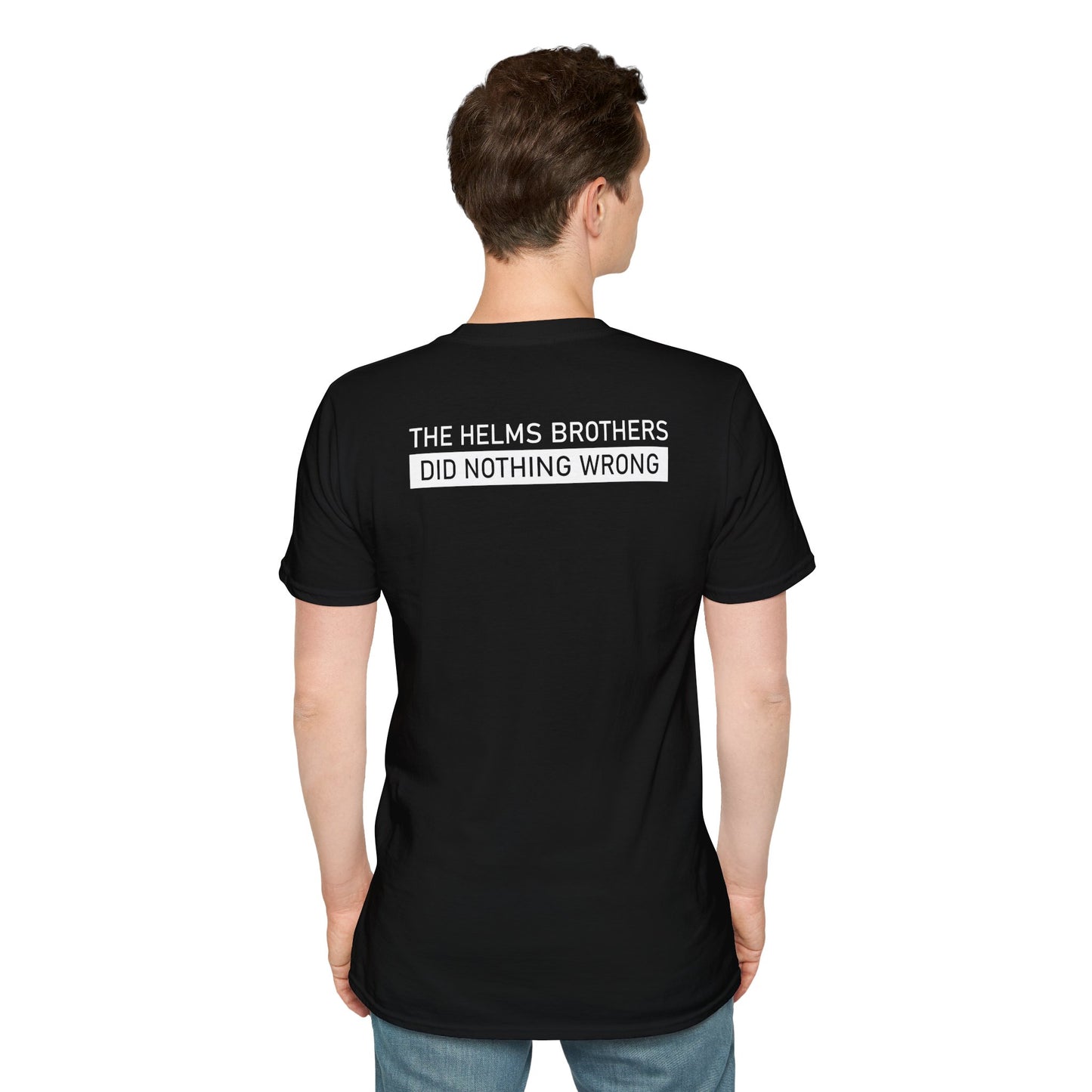 Helms Farmers Exchange (Moonshine History) Vintage-style Front & Back Print Softstyle Tee T-Shirt