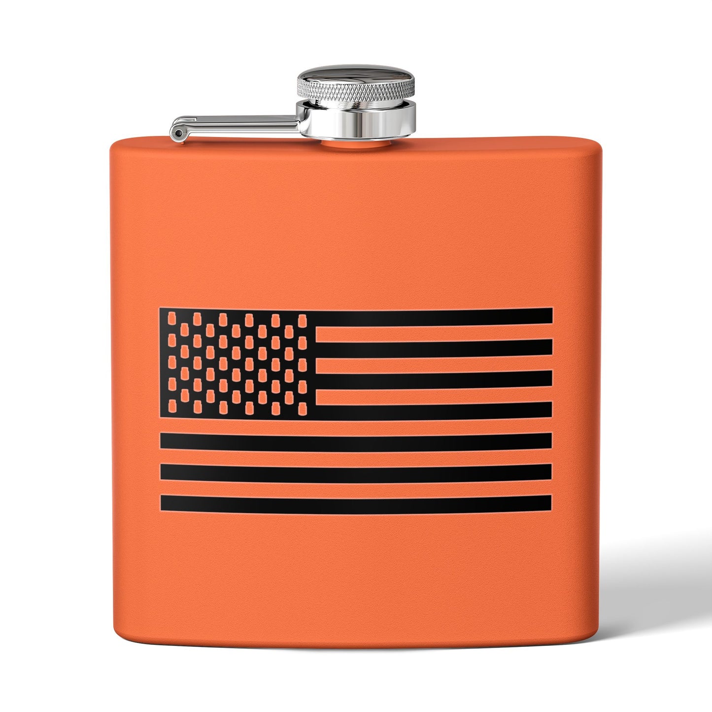 Mason Jar Tactical American Flag "Jars & Stripes" 6oz Stainless Steel Flask - Multiple Colors!