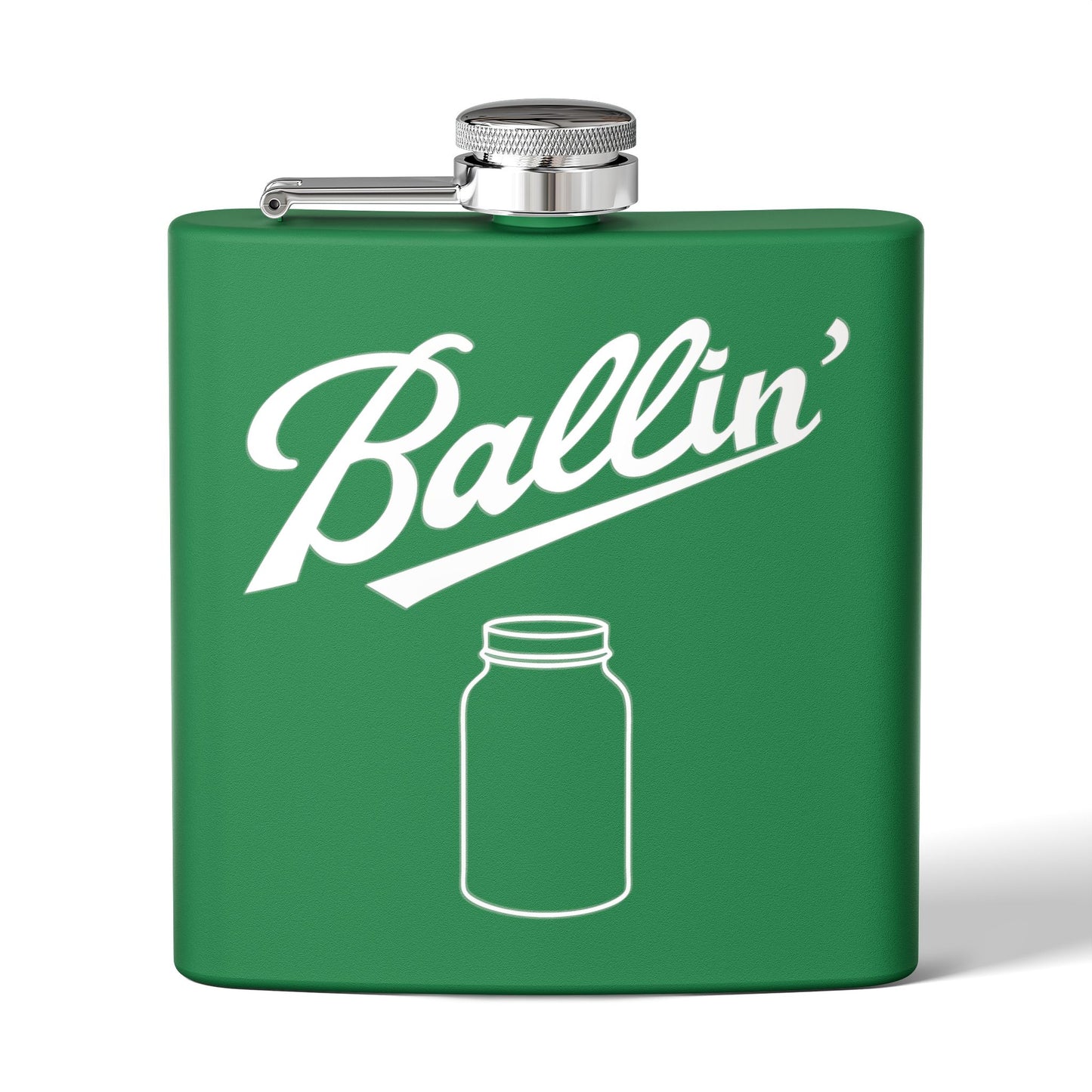 Solo Mason Jar Moonshine & Canning 6oz Stainless Steel Flask - Multiple Colors!