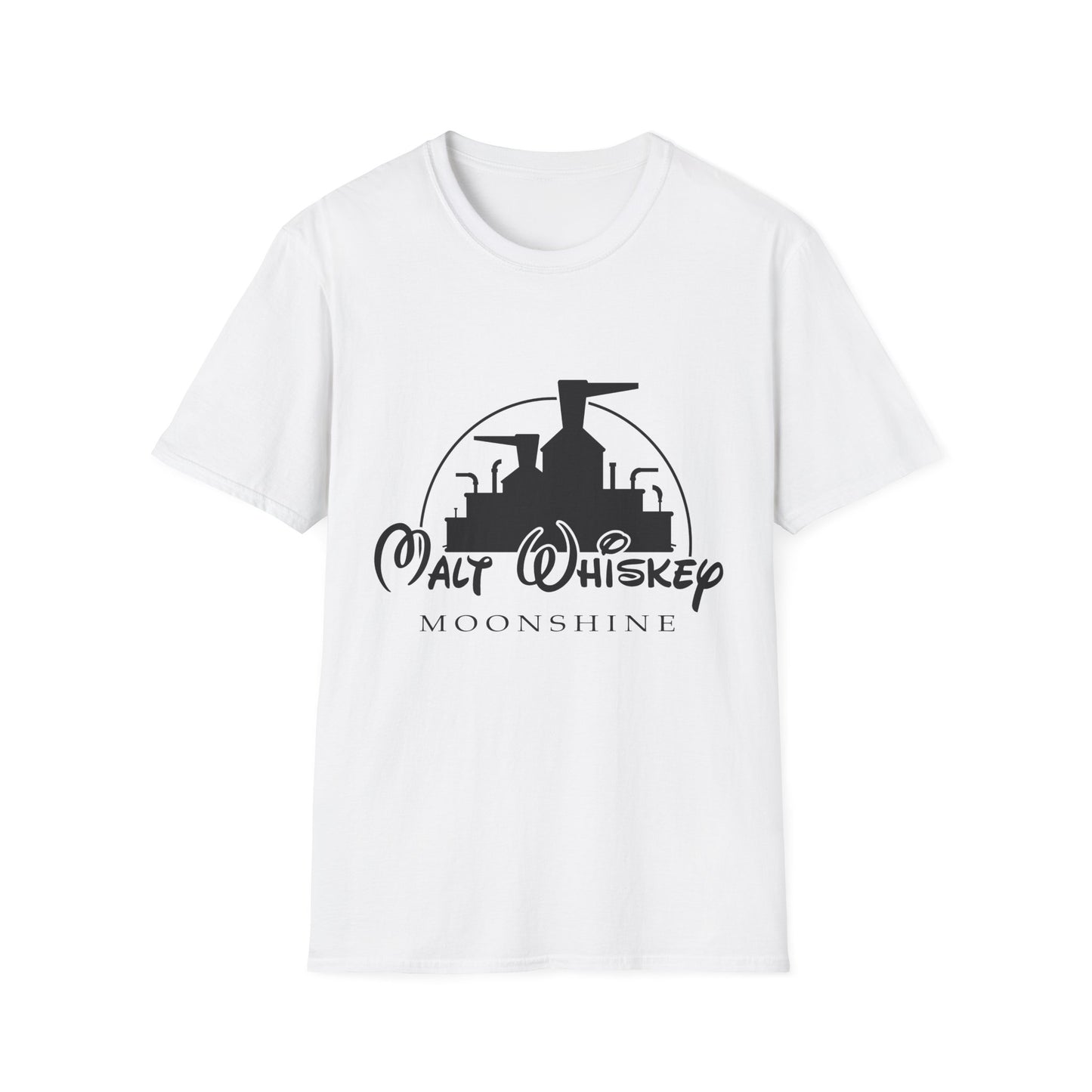 Malt Whiskey Moonshine Parody Softstyle Tee T-Shirt for Every Day Wear