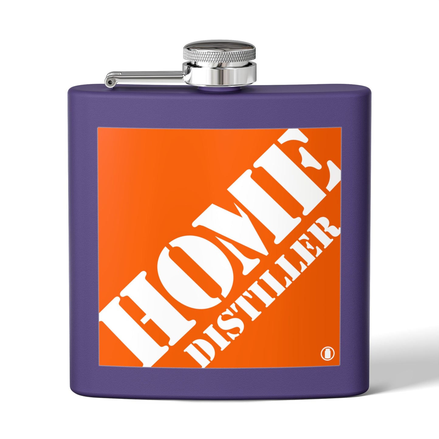 Home Distiller Parody Hardware Store 6oz Stainless Steel Flask - Multiple Colors!