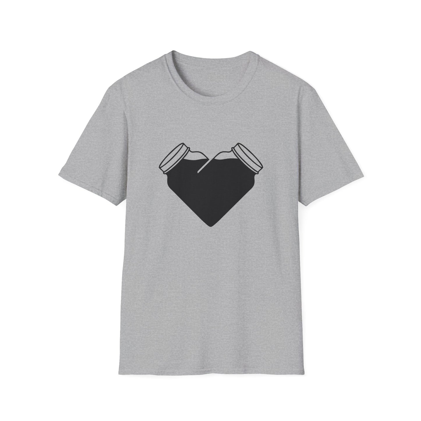 Mason Jar Heart Moonshine Love Softstyle Tee T-Shirt