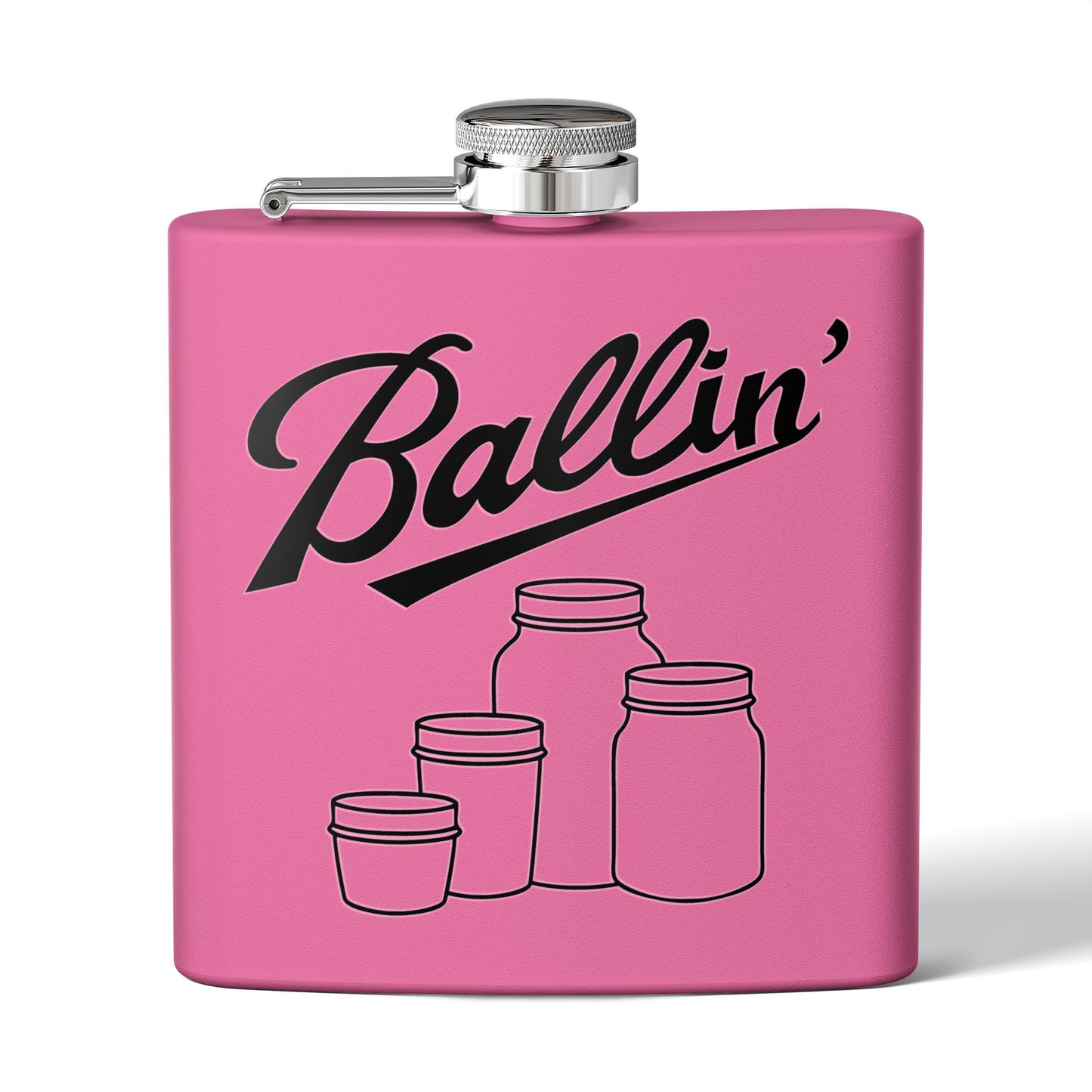 Multiple Mason Jars Moonshine & Canning 6oz Stainless Steel Flask - Multiple Colors!