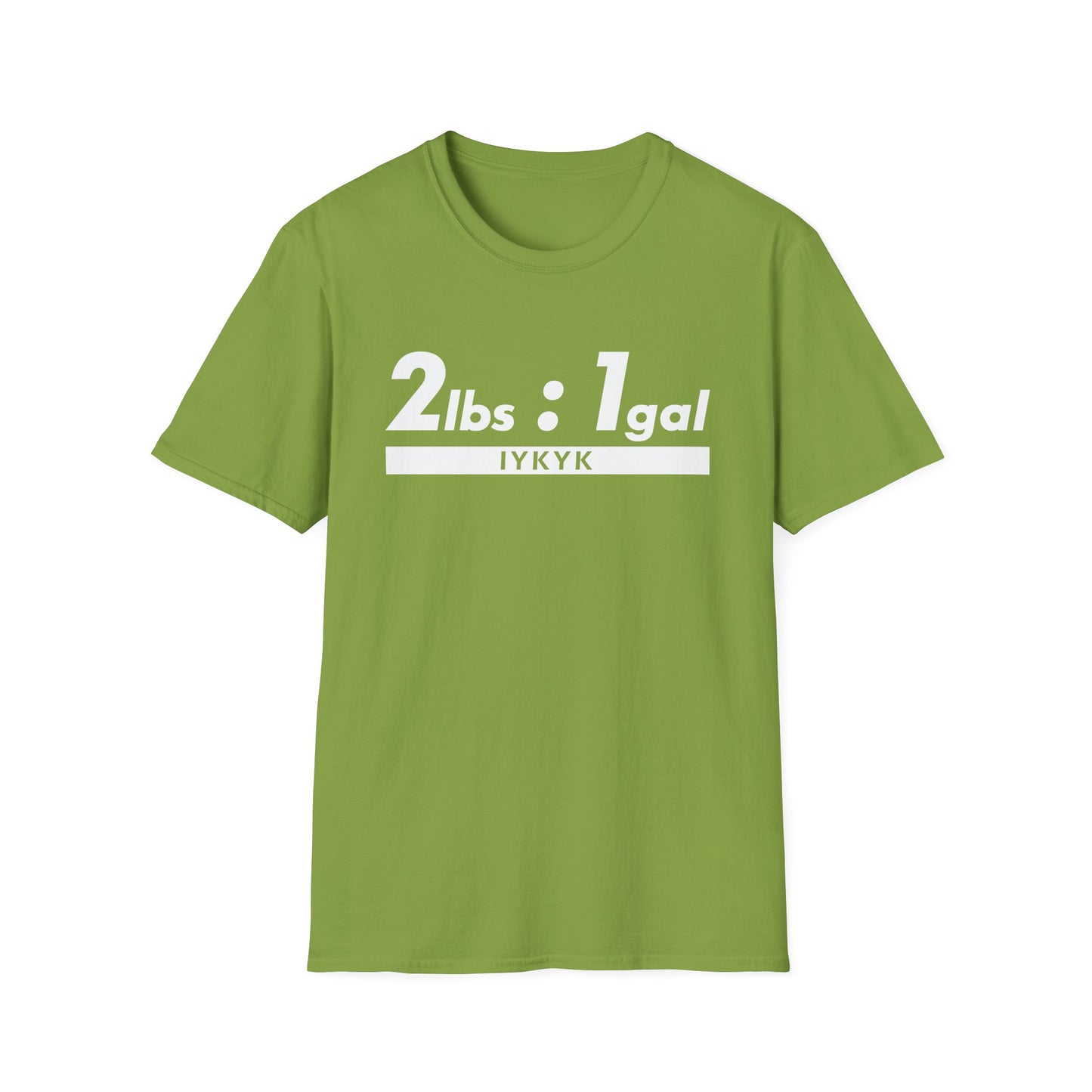 2lbs to 1gal - If You Know You Know (IYKYK) Moonshine & Distilling Softstyle Tee T-Shirt