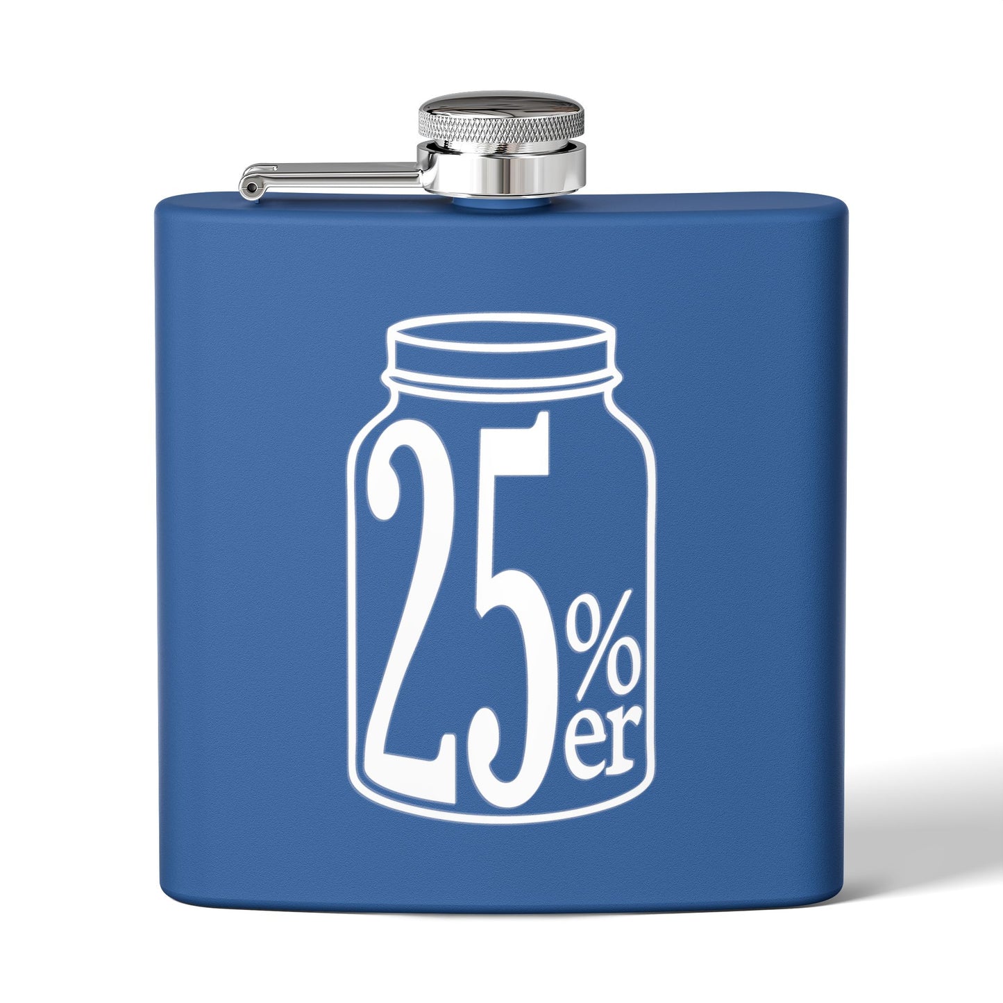 Moonshiners & Bootleggers 25%er 6oz Stainless Steel Flask - Multiple Colors!