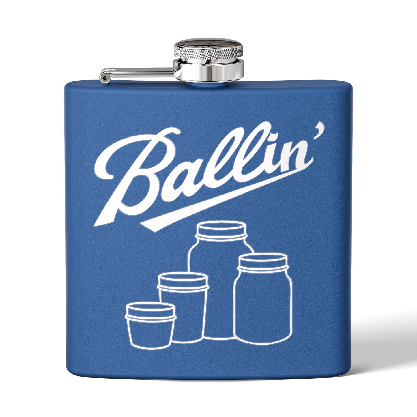 Multiple Mason Jars Moonshine & Canning 6oz Stainless Steel Flask - Multiple Colors!