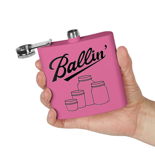 Multiple Mason Jars Moonshine & Canning 6oz Stainless Steel Flask - Multiple Colors!