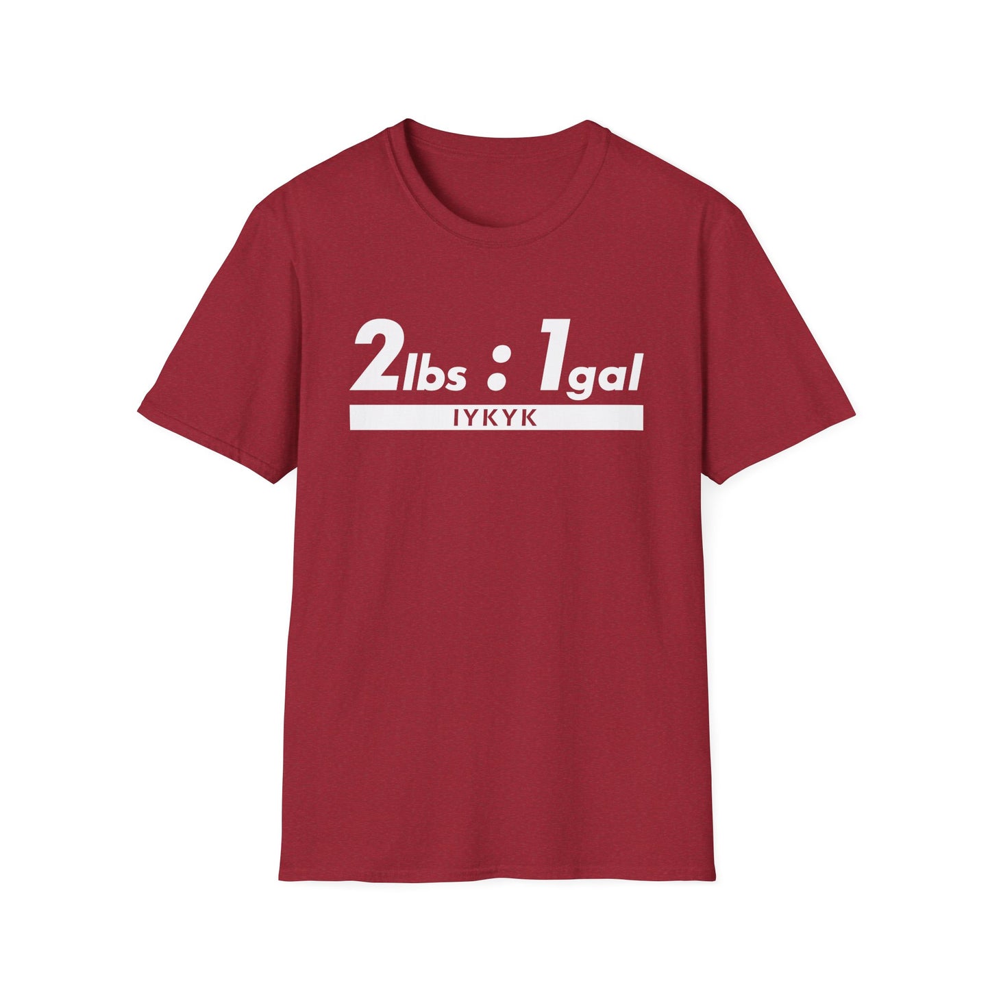 2lbs to 1gal - If You Know You Know (IYKYK) Moonshine & Distilling Softstyle Tee T-Shirt