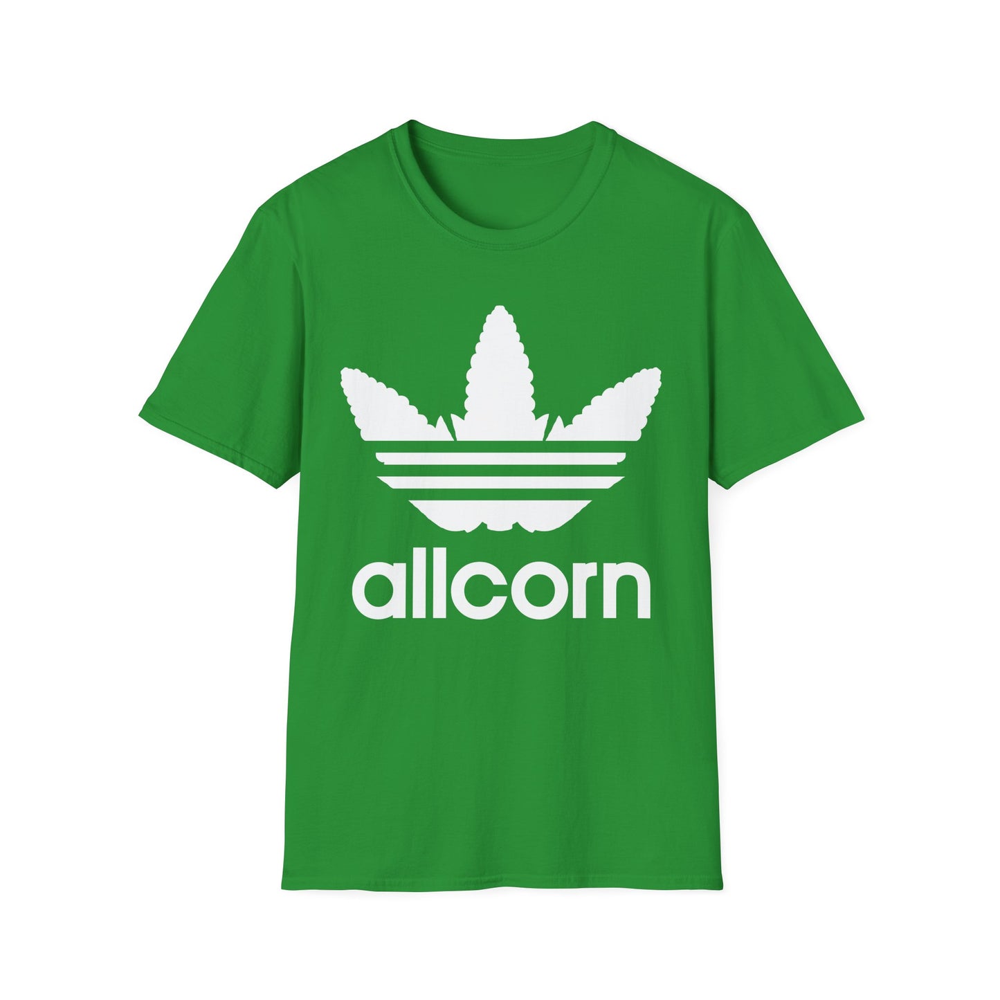 Moonshine Corn Grain Mash Sports Logo Parody Softstyle Tee T-Shirt