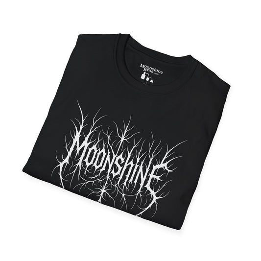 Wicked Black Metal Style Band Logo Moonshine Shirt