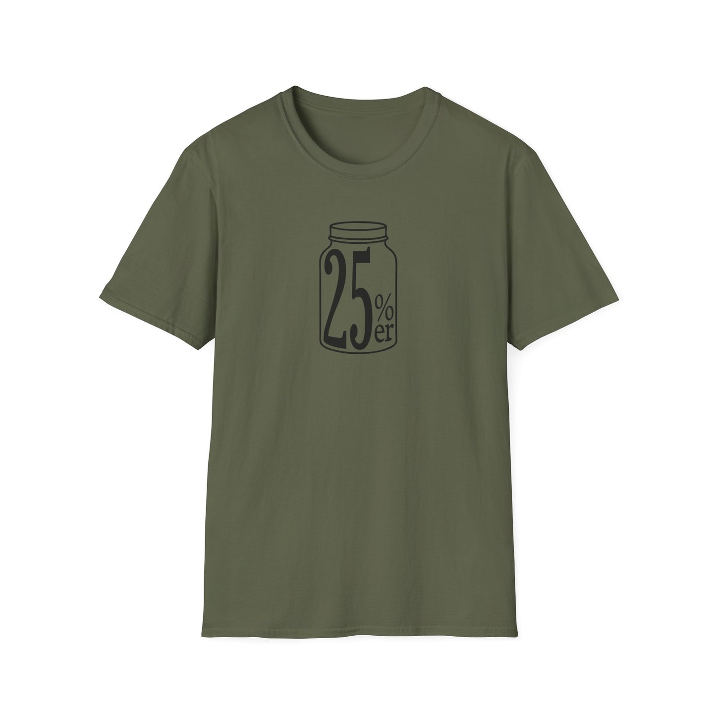 Moonshiners & Bootleggers 25%er Mason Jar Softstyle Tee T-Shirt