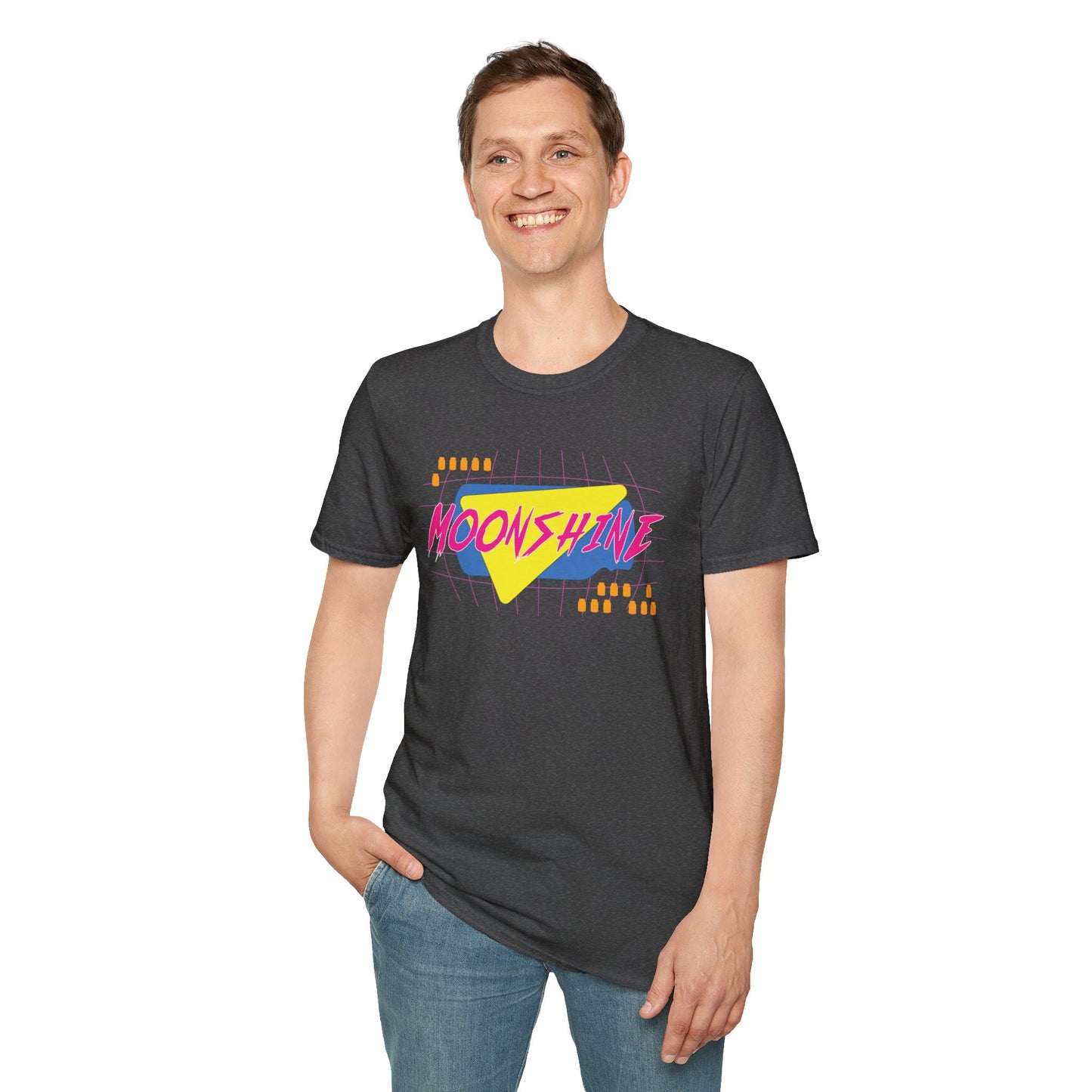 Radical 80's-inspired Totally Gnarly Moonshine Softstyle Tee T-Shirt
