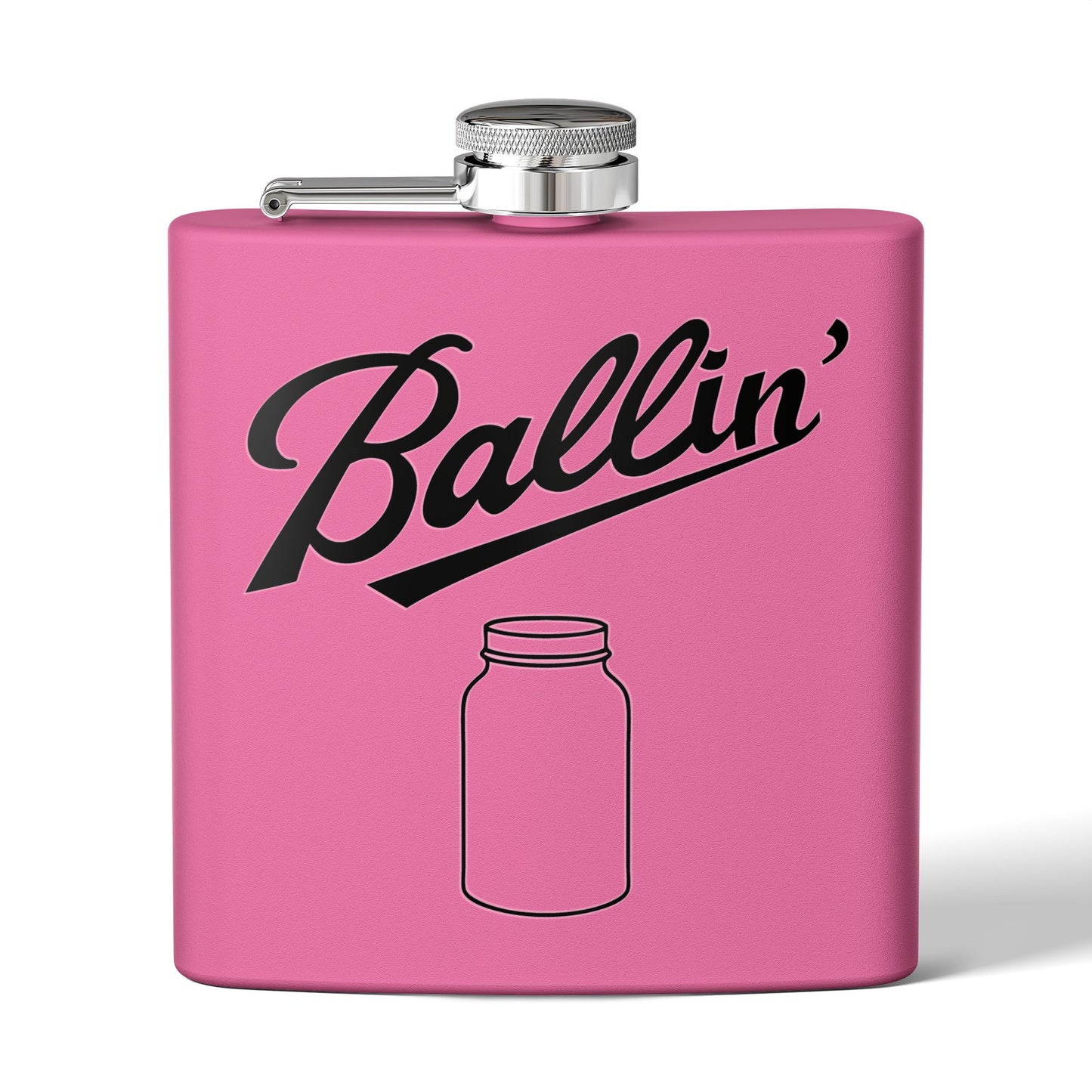 Solo Mason Jar Moonshine & Canning 6oz Stainless Steel Flask - Multiple Colors!