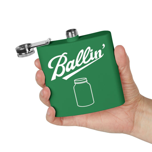 Solo Mason Jar Moonshine & Canning 6oz Stainless Steel Flask - Multiple Colors!