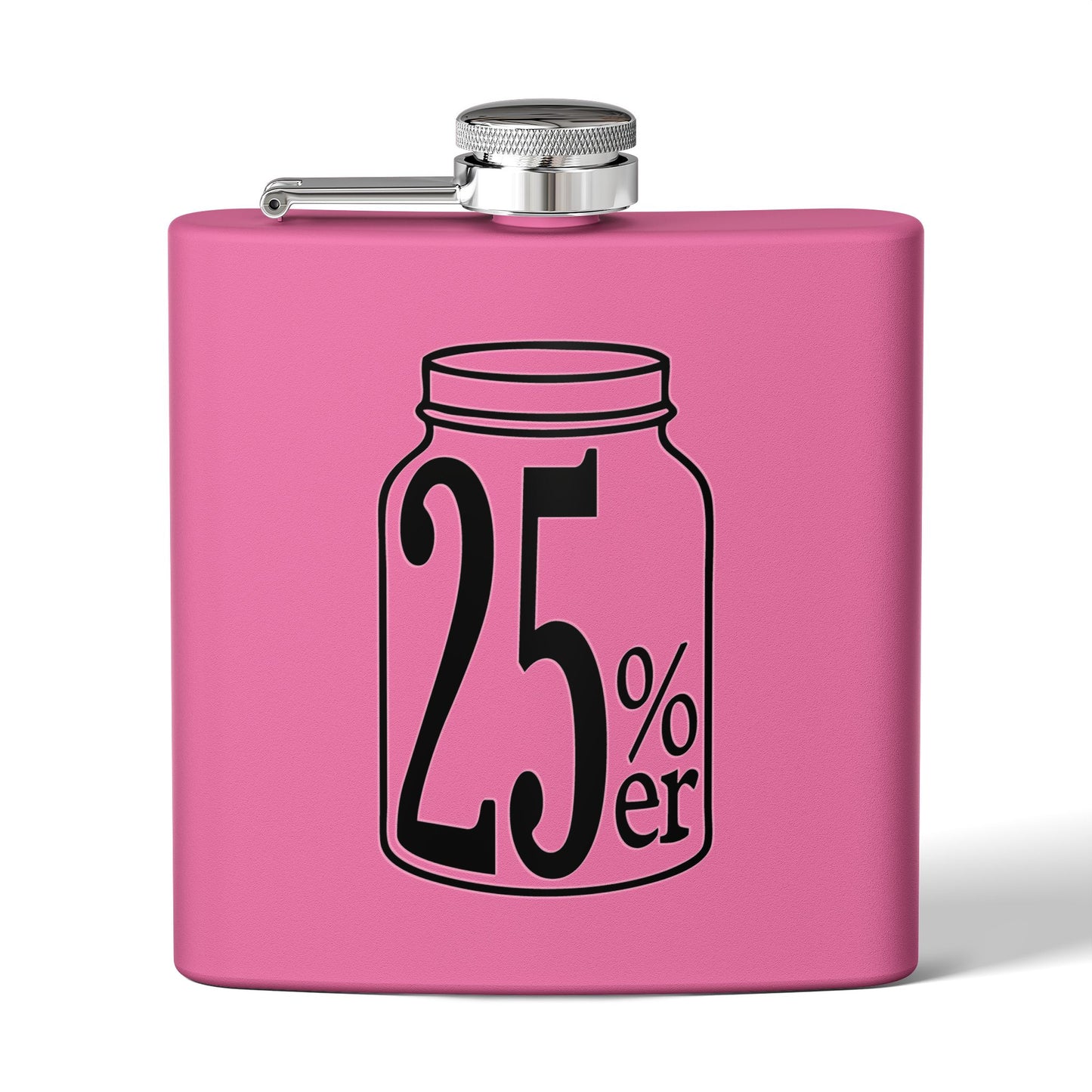 Moonshiners & Bootleggers 25%er 6oz Stainless Steel Flask - Multiple Colors!