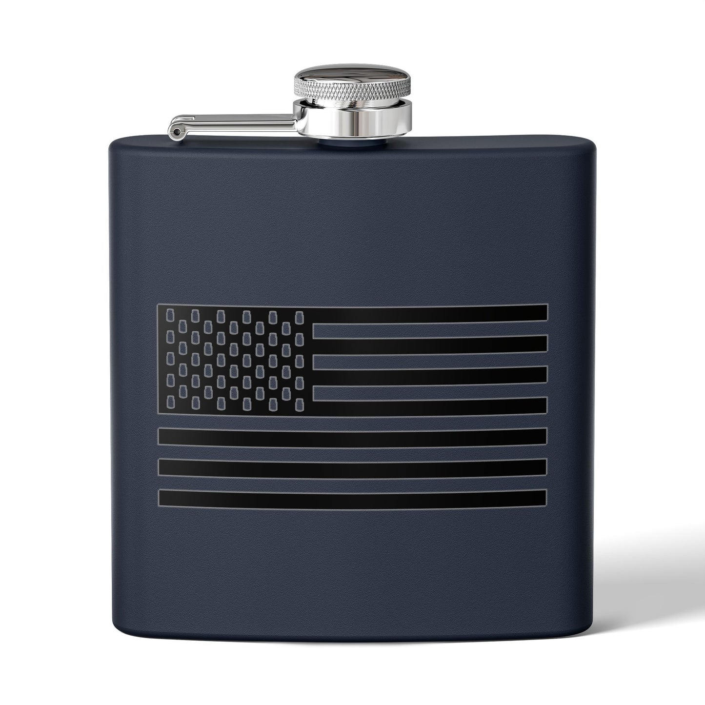 Mason Jar Tactical American Flag "Jars & Stripes" 6oz Stainless Steel Flask - Multiple Colors!