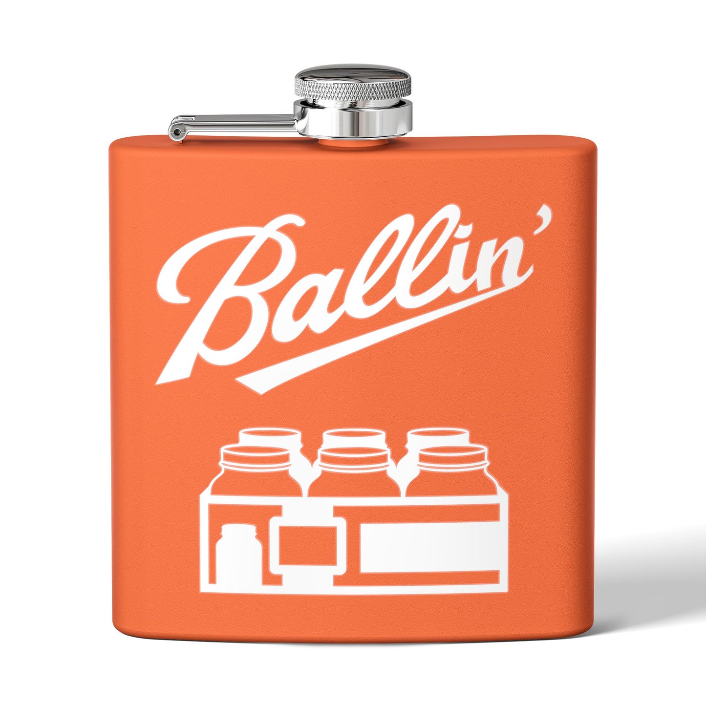 Mason Jar Case Moonshine & Canning 6oz Stainless Steel Flask - Multiple Colors!