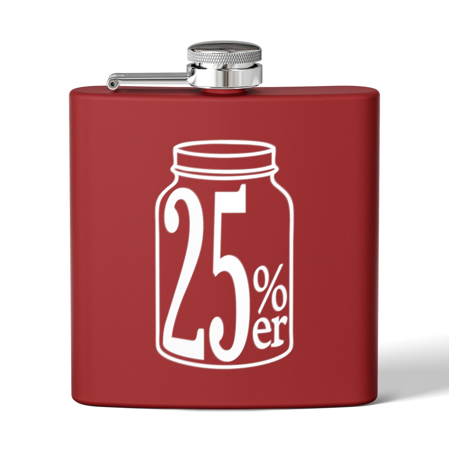 Moonshiners & Bootleggers 25%er 6oz Stainless Steel Flask - Multiple Colors!