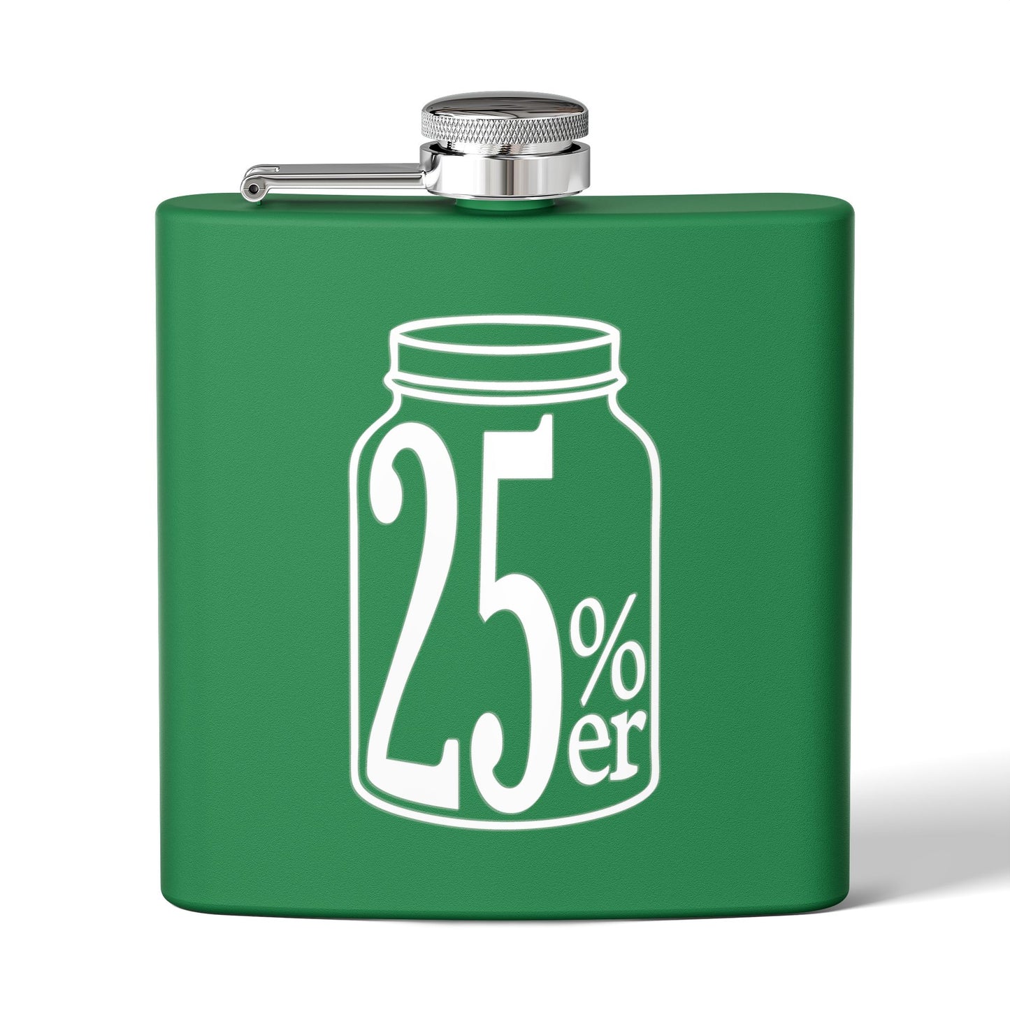Moonshiners & Bootleggers 25%er 6oz Stainless Steel Flask - Multiple Colors!