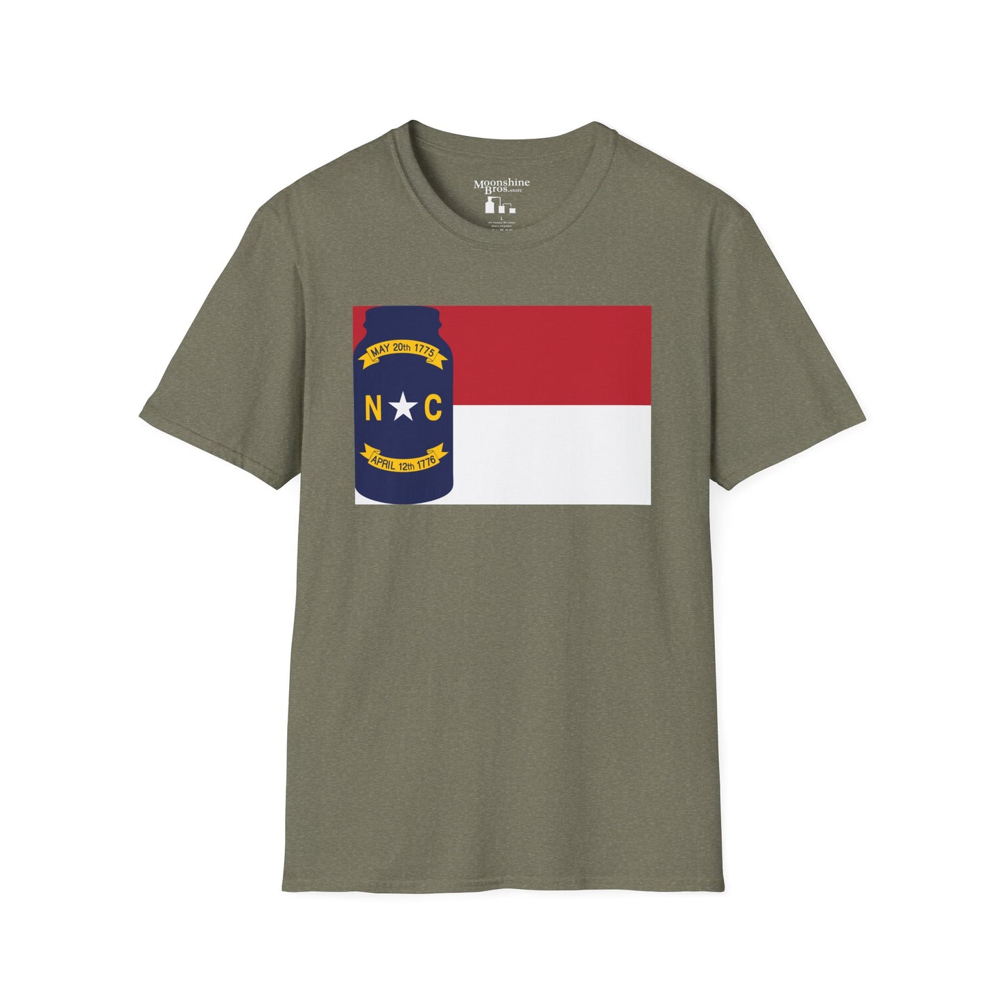 North Carolina Mason Jar Flag Shirt