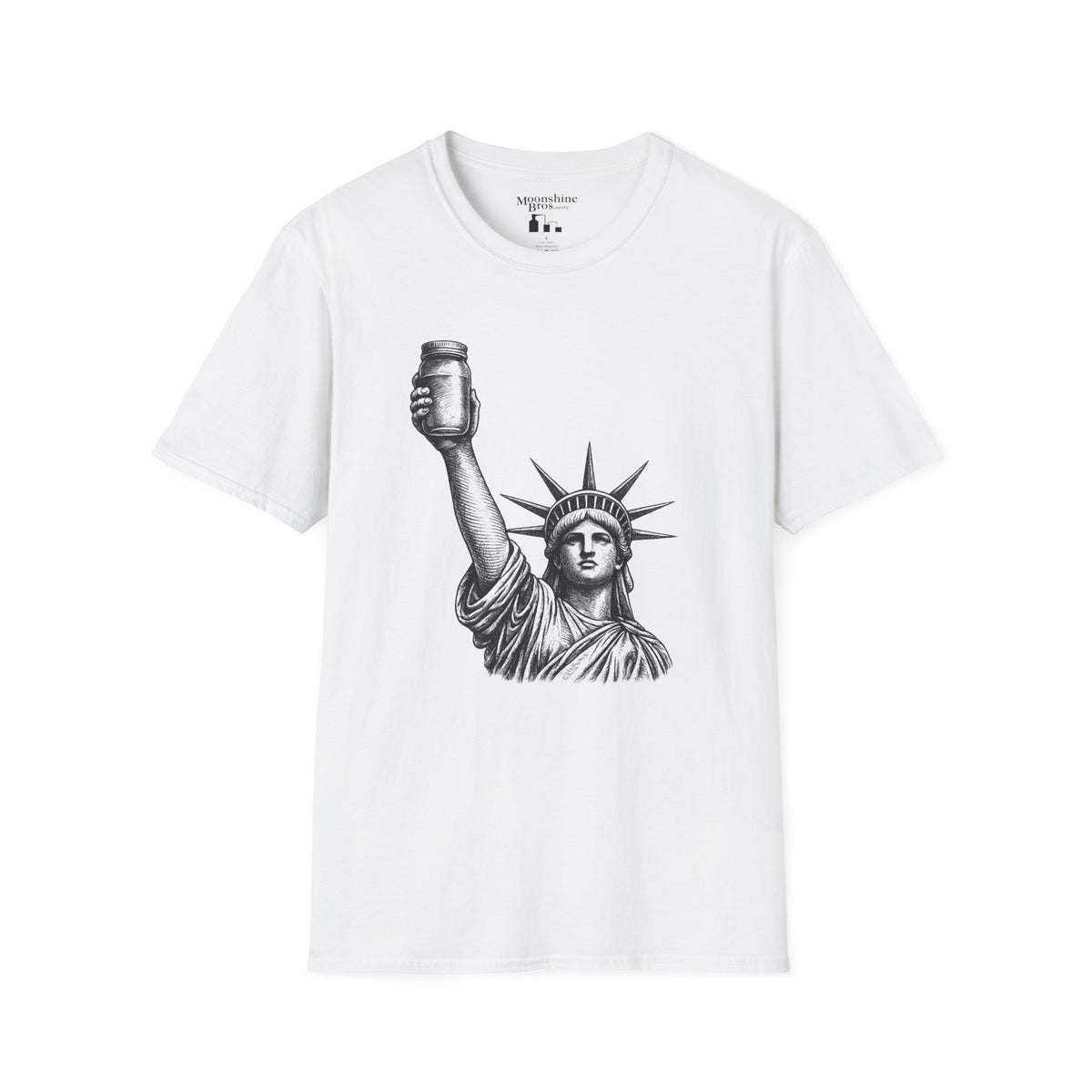Lady Liberty Holding Mason Jar Shirt