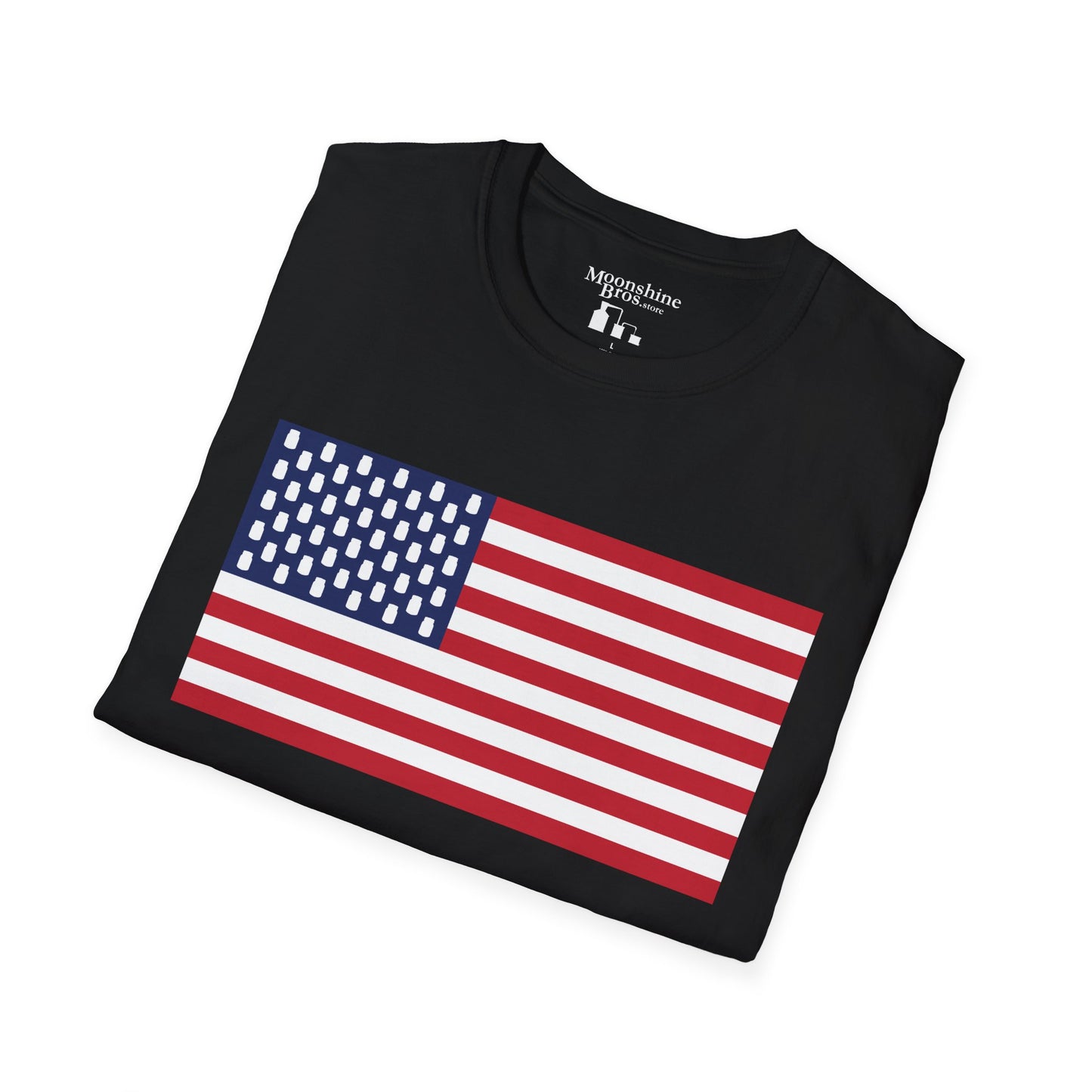 Mason Jar American Flag "Jars & Stripes" Shirt
