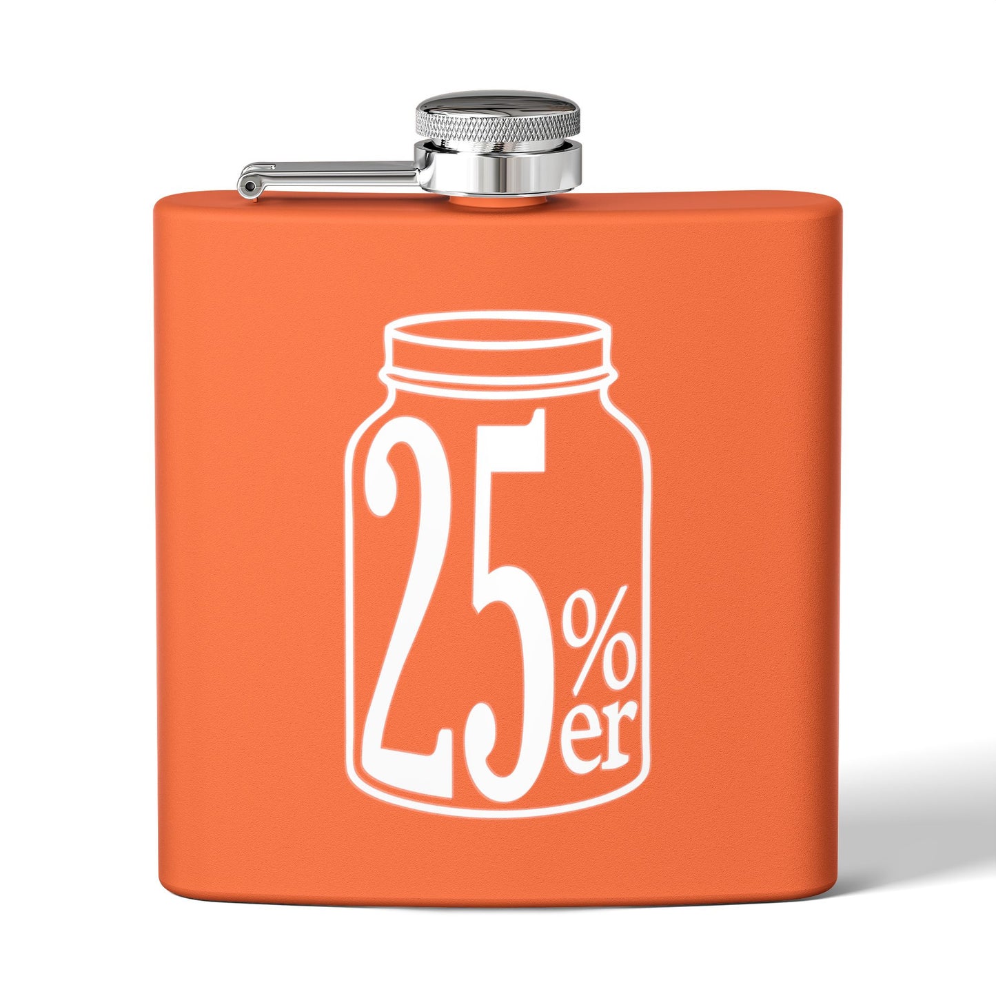 Moonshiners & Bootleggers 25%er 6oz Stainless Steel Flask - Multiple Colors!