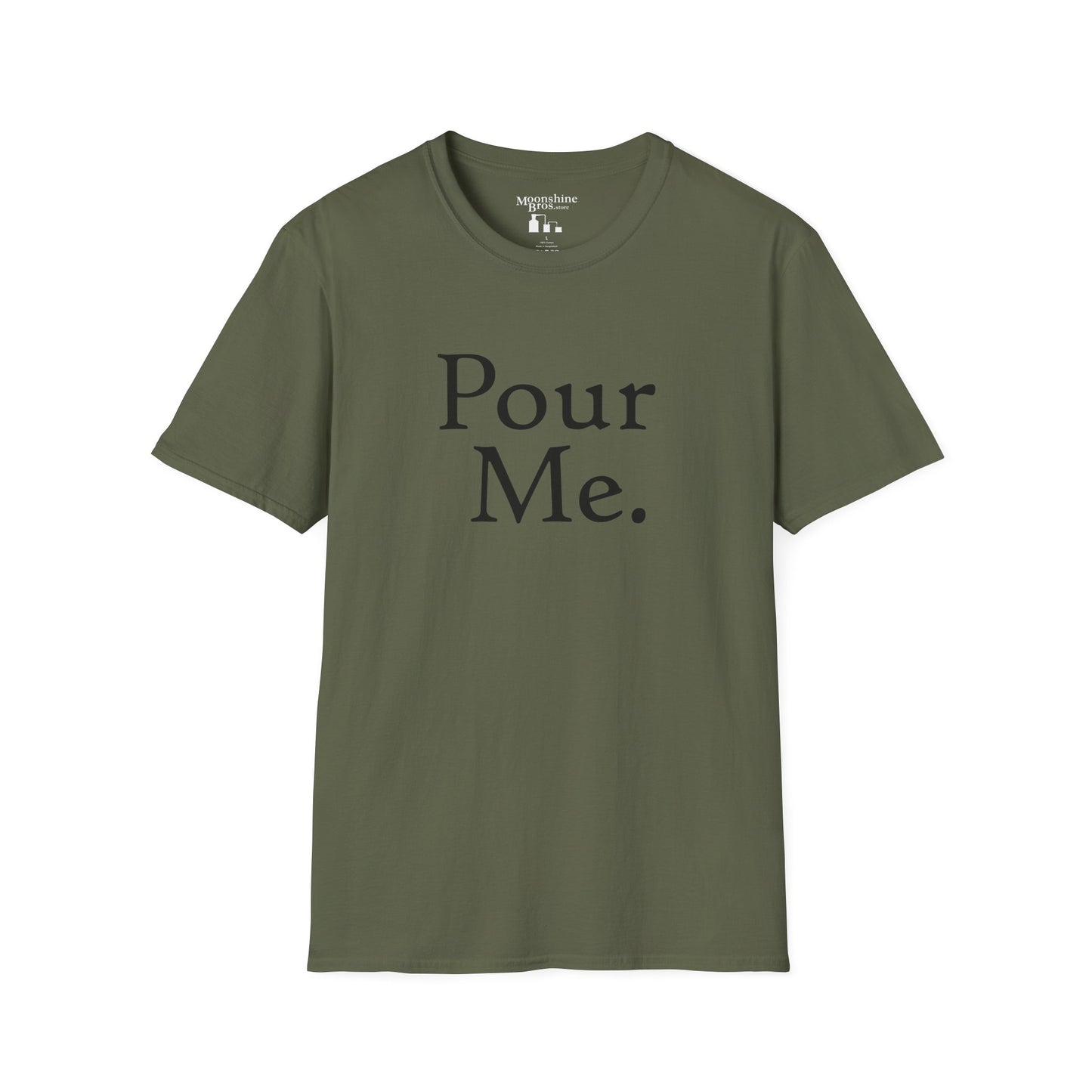 Pour Me. Minimalist Wordplay Shirt