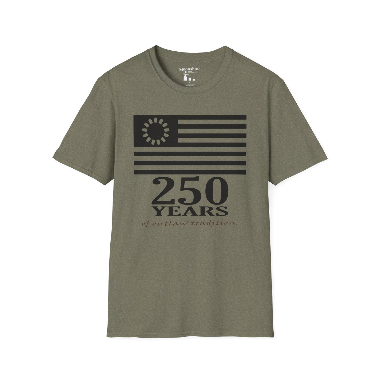 250 Years of Outlaw Tradition Mason Jar Flag Shirt - Low-Vis Cut